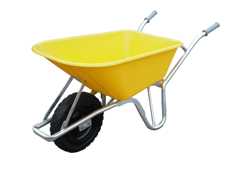 100L PVC Wheelbarrow - Yellow