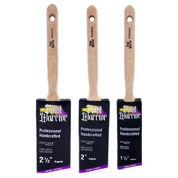 Paint Warrior Oval Angle Sash Brushes - Image 2