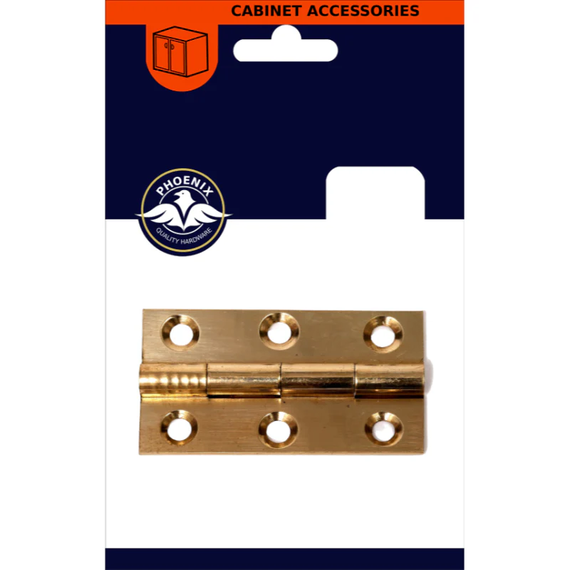 1 Inch Brass Butt Hinge - 2 Pack