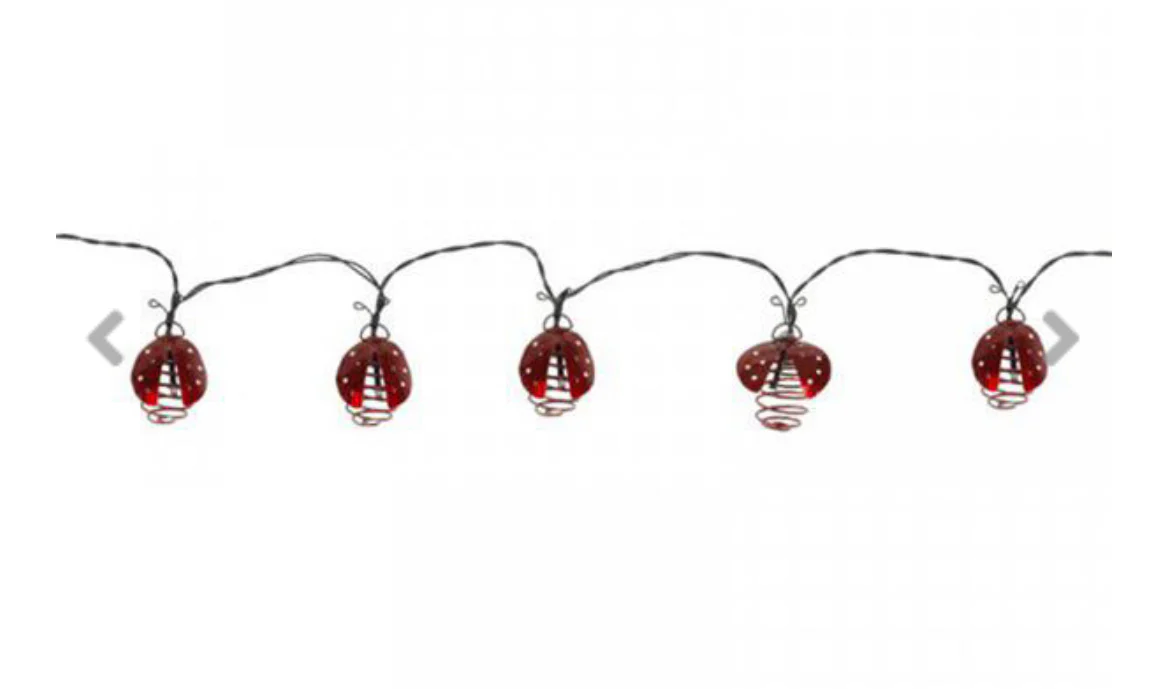 10 Ladybird Solar String Lights - Image 3