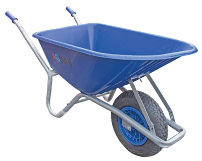 100L PVC Wheelbarrow - Blue