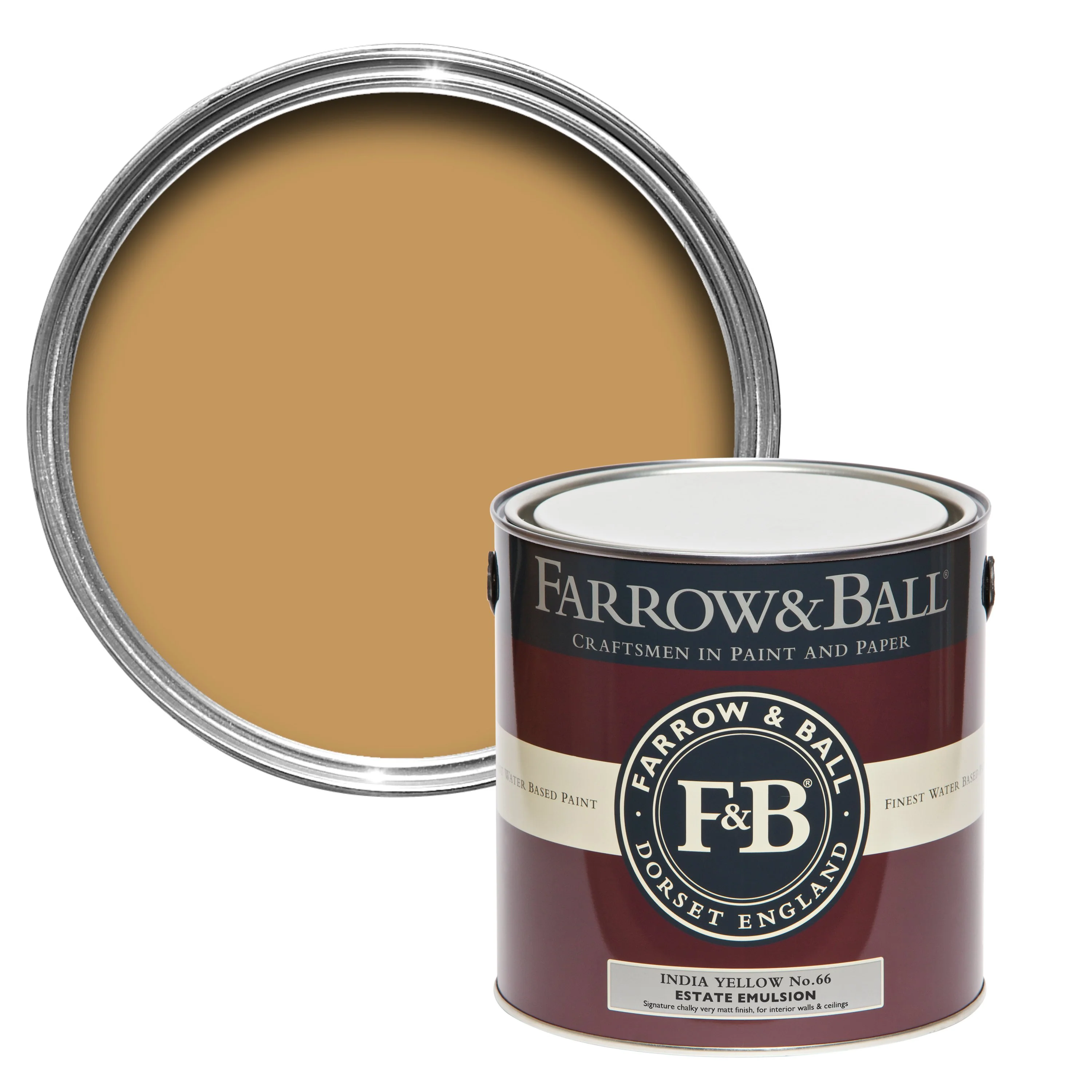 Farrow & Ball 100ml Sample Pot India Yellow No.66