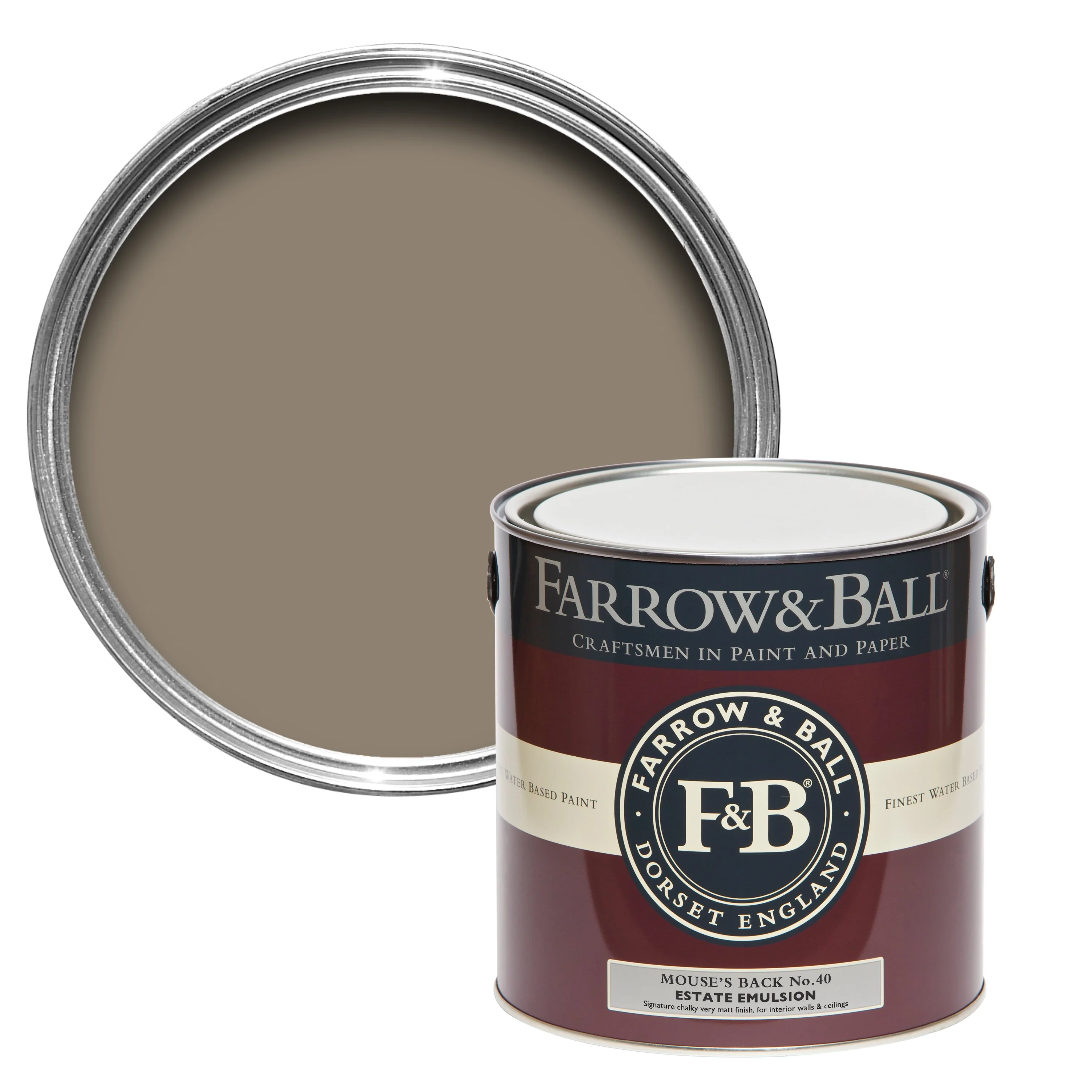 Farrow & Ball 100ml Sample Pot Mouses Back No.40