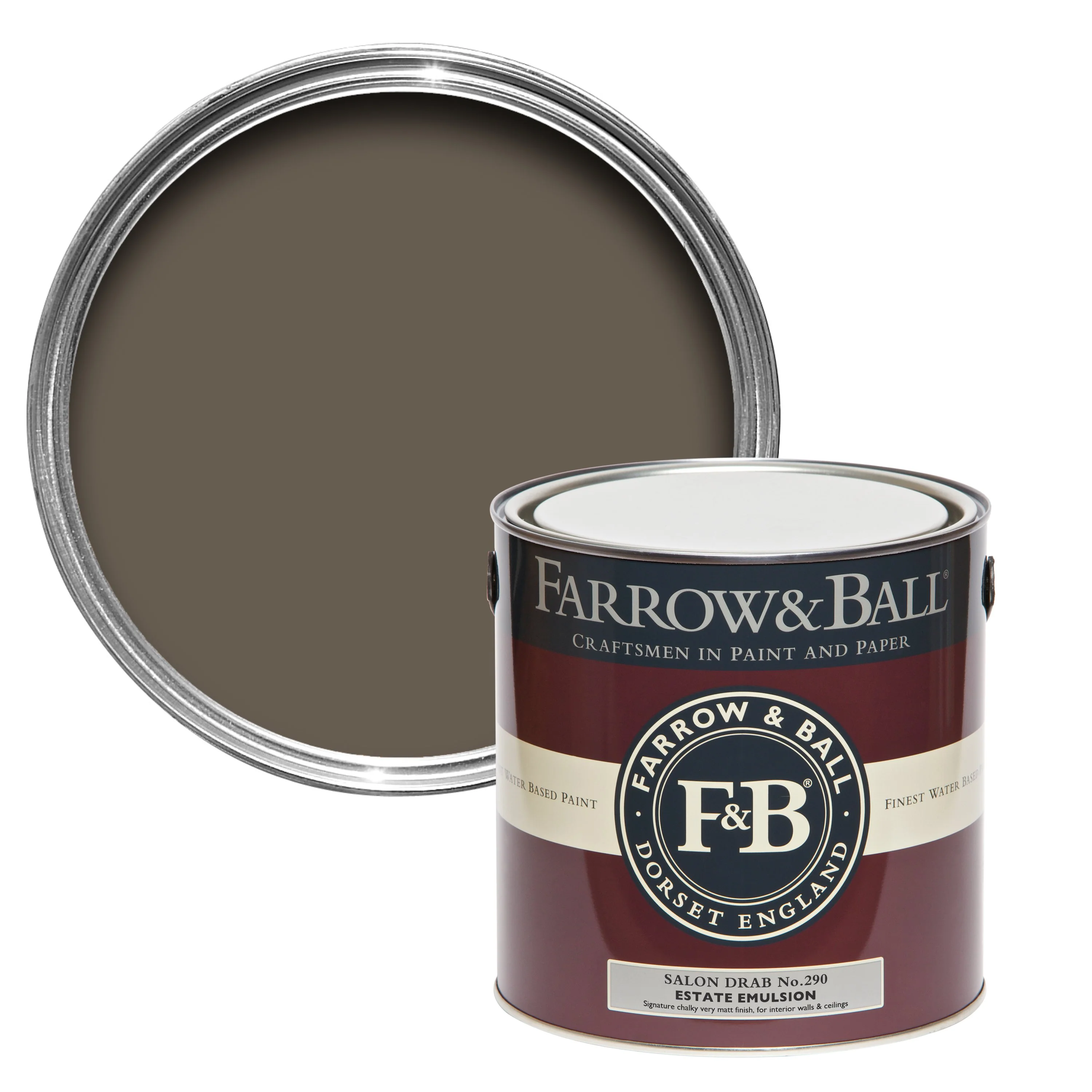 Farrow & Ball 100ml Sample Pot Salon Drab No.290