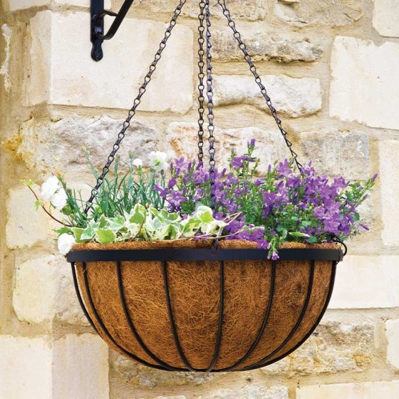14 Inch Saxon Hanging Basket - Image 2