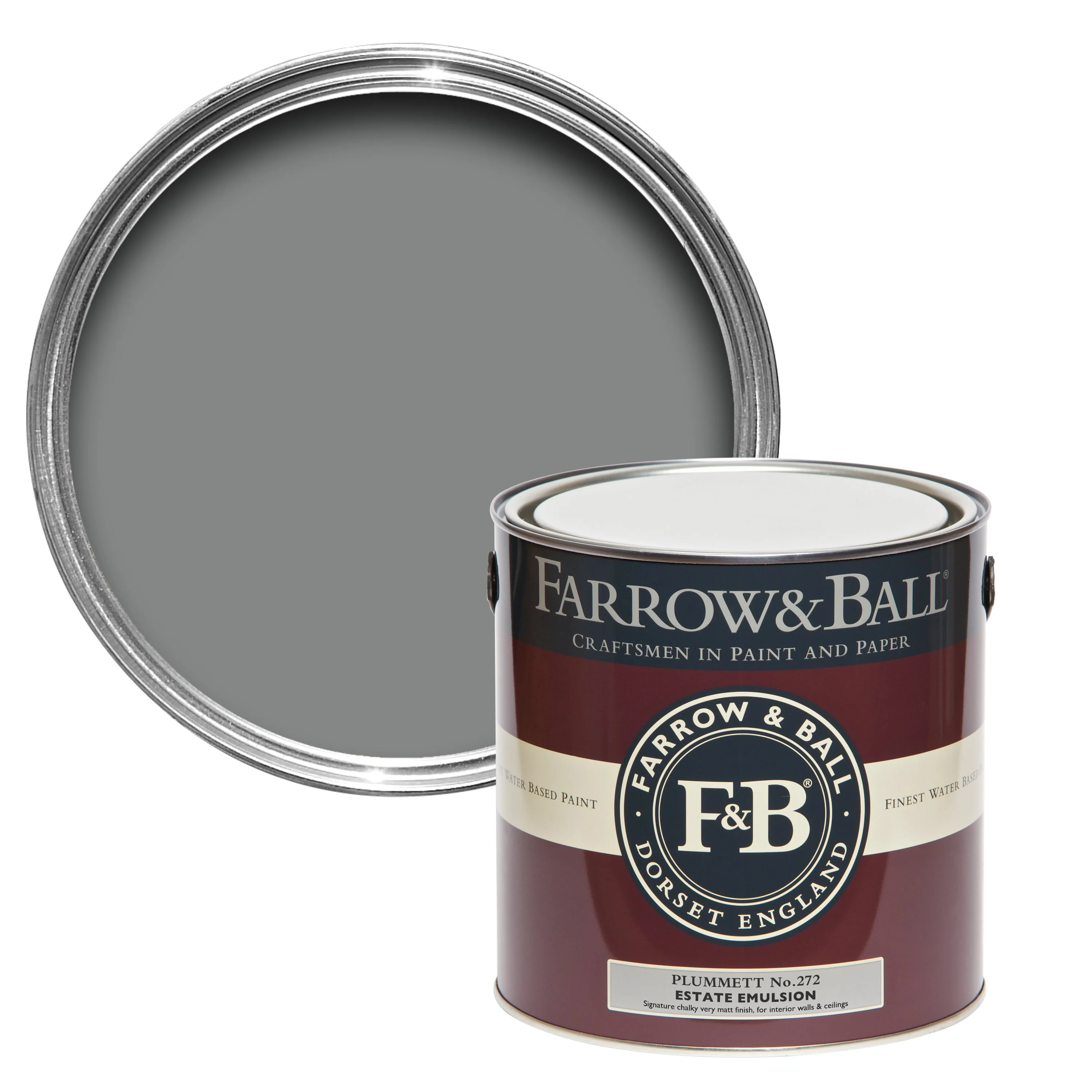 Farrow & Ball 2.5L Estate Eggshell Plummett No.272