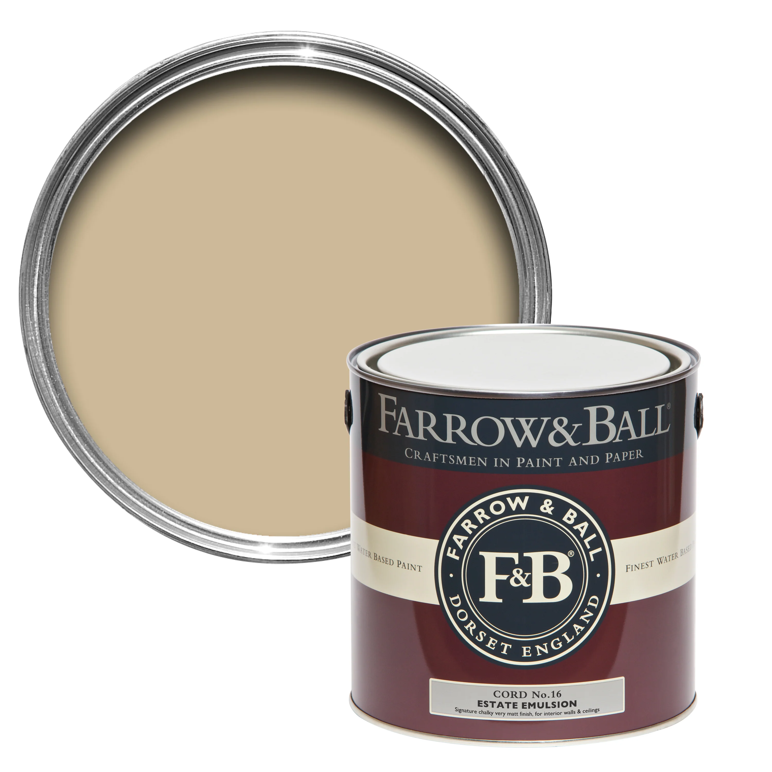 Farrow & Ball 2.5L Estate Emulsion Cord No.16