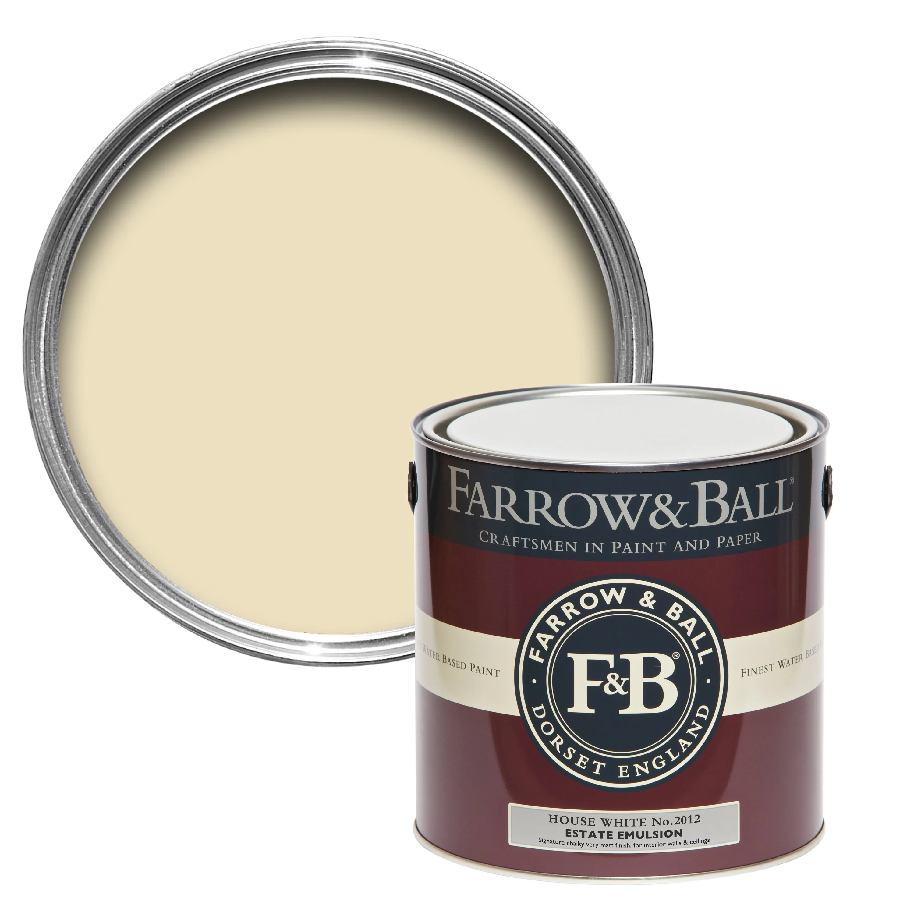 Farrow & Ball 2.5L Estate Emulsion House White No.2012
