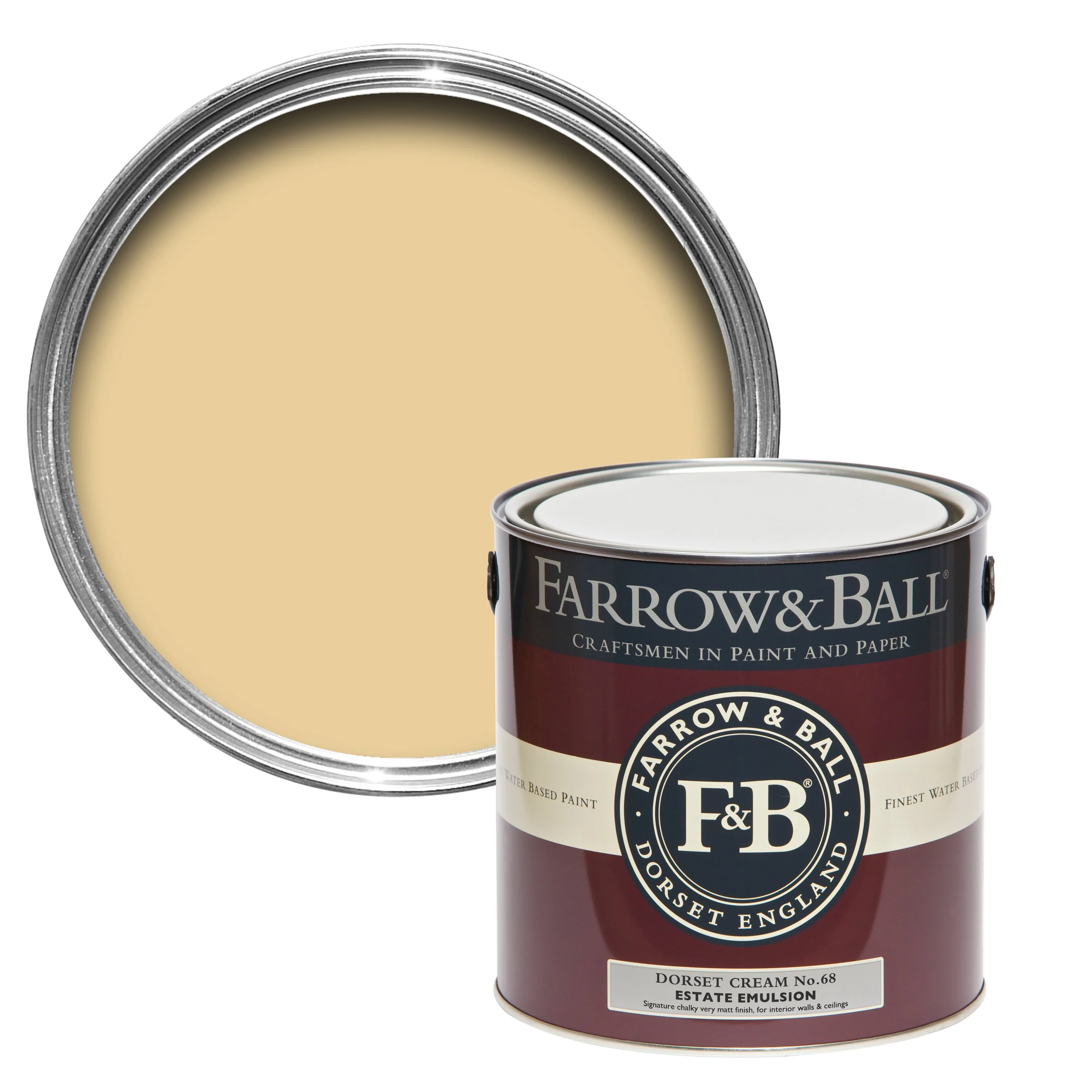 Farrow & Ball 2.5L Exterior Eggshell Dorset Cream No.68