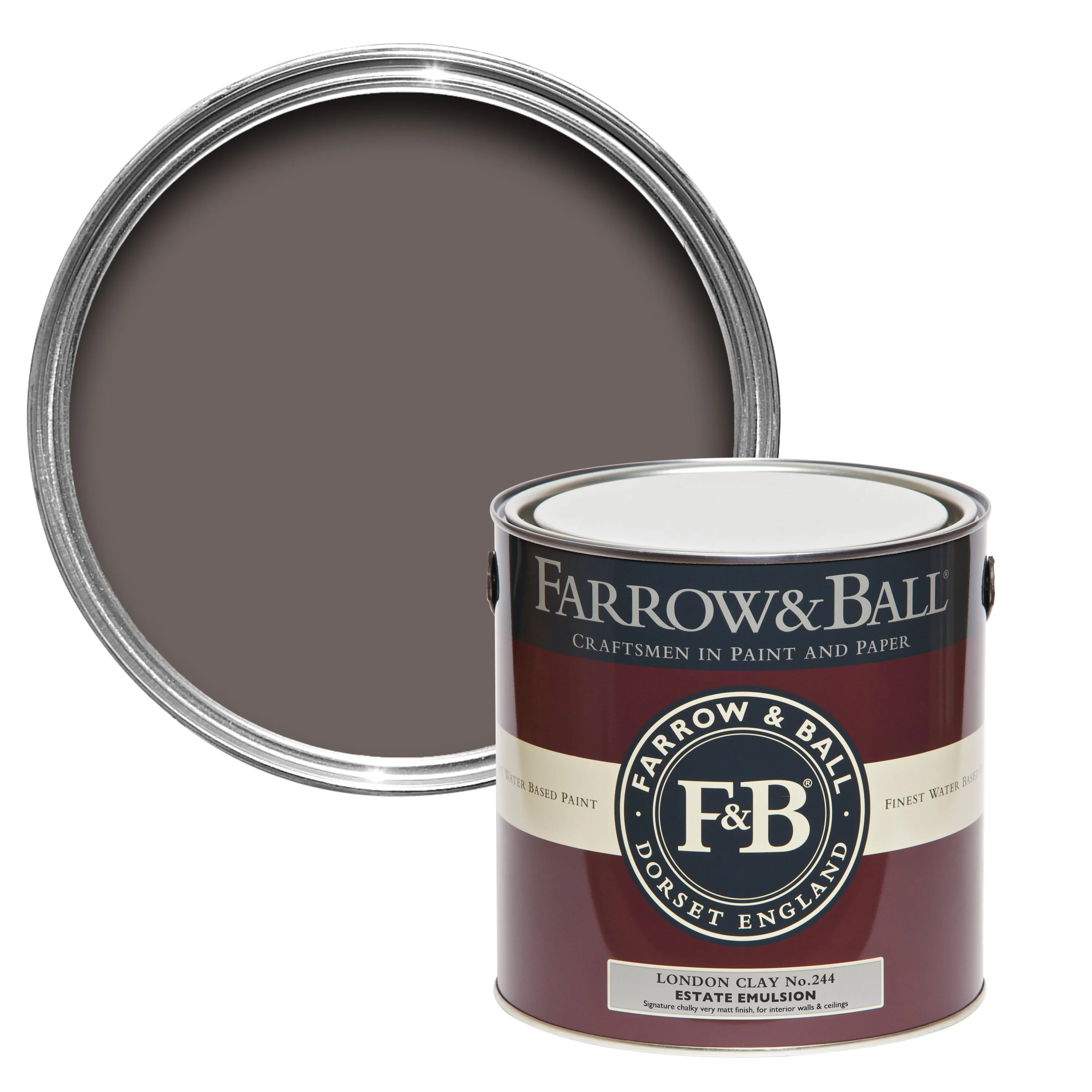 Farrow & Ball 2.5L Exterior Eggshell London Clay No.244