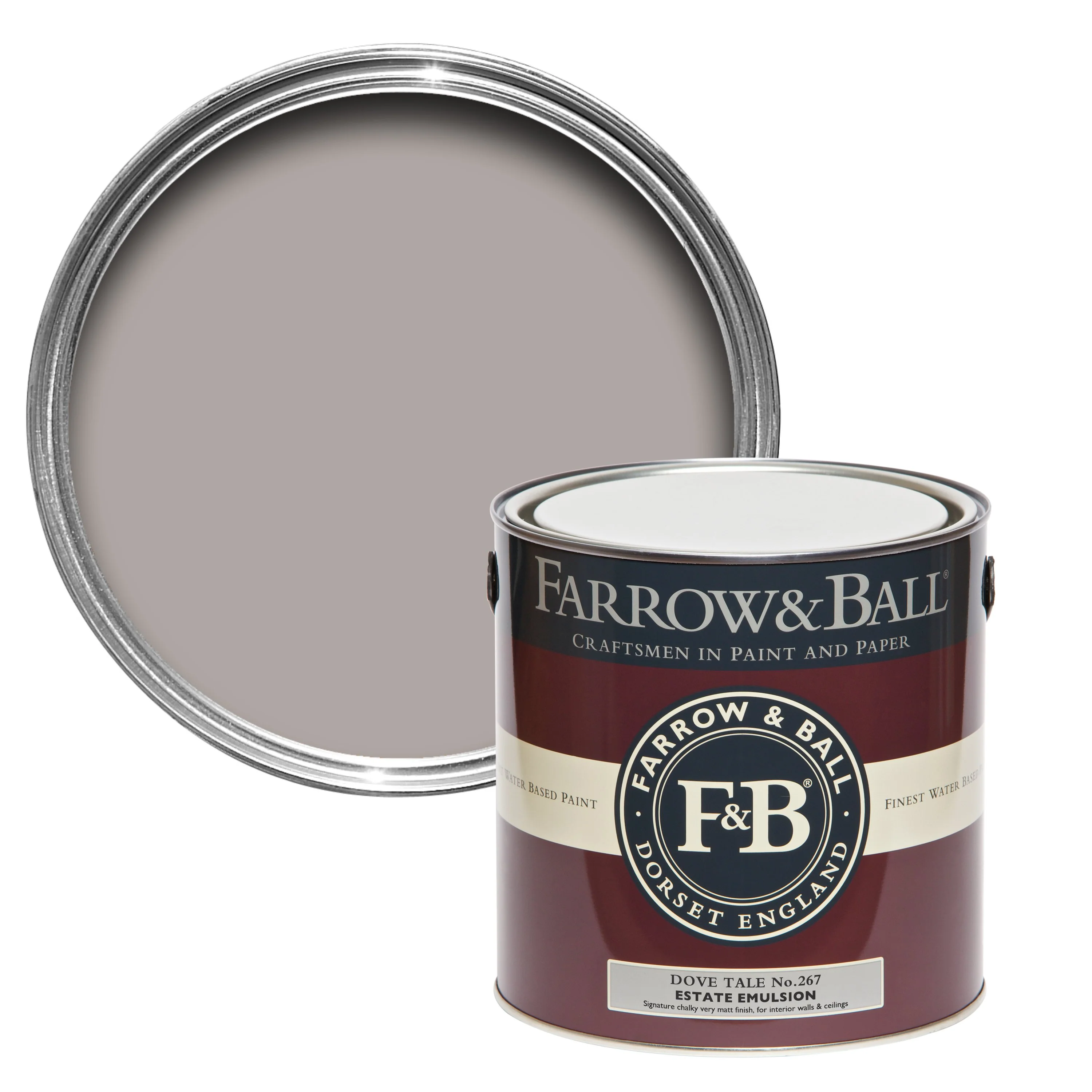 Farrow & Ball 2.5L Full Gloss Dove Tale No.267