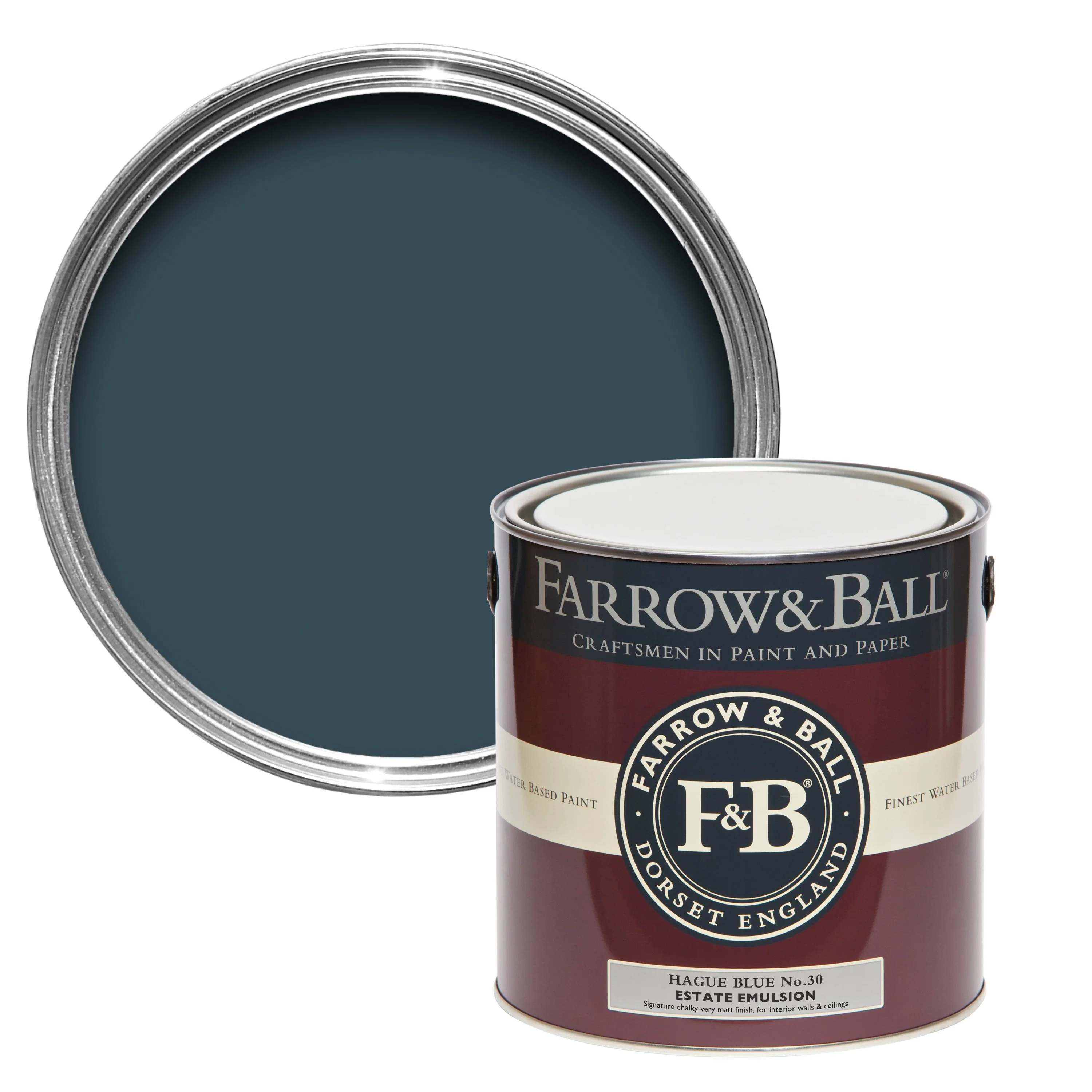 Farrow & Ball 2.5L Full Gloss Hague Blue No.30