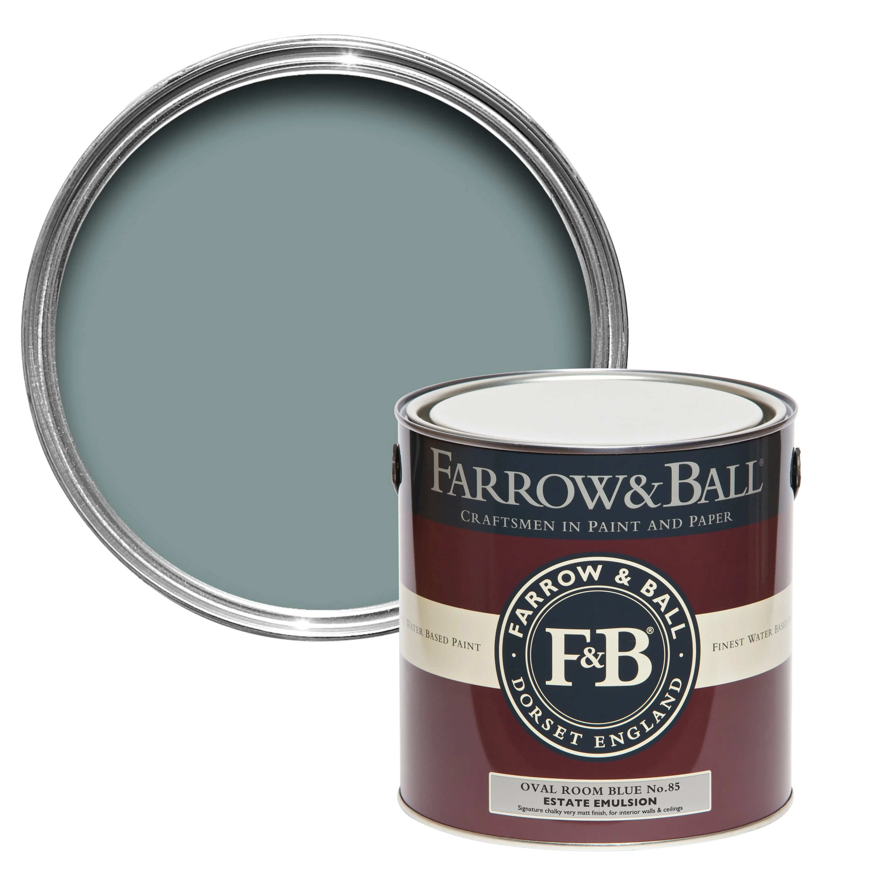 Farrow & Ball 2.5L Full Gloss Oval Room Blue No.85