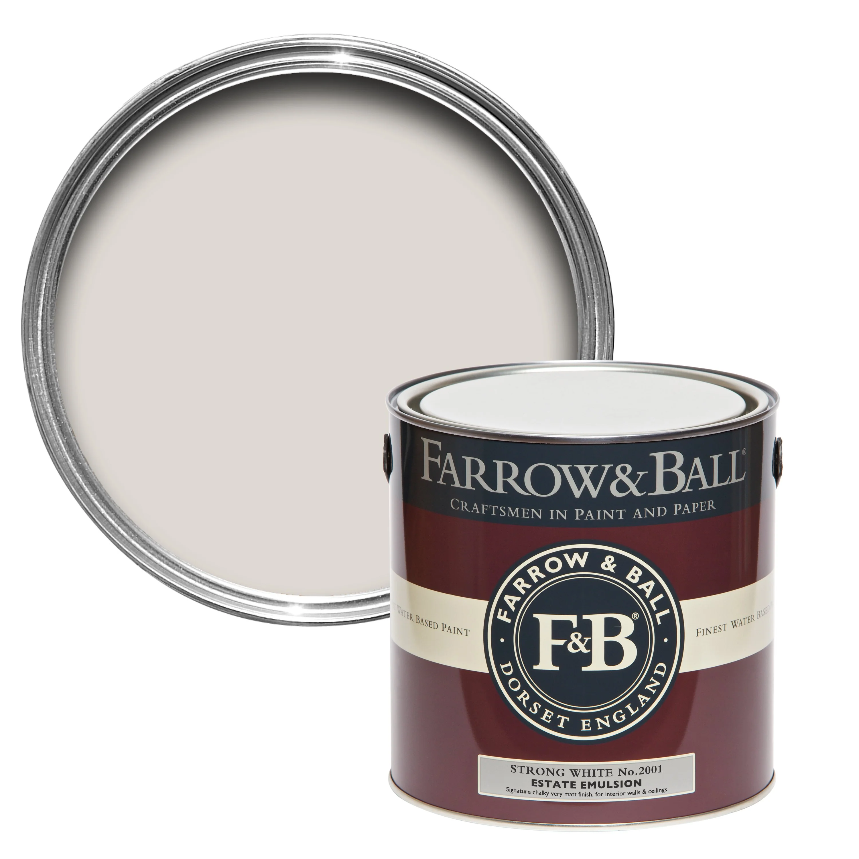 Farrow & Ball 2.5L Full Gloss Strong White No.2001
