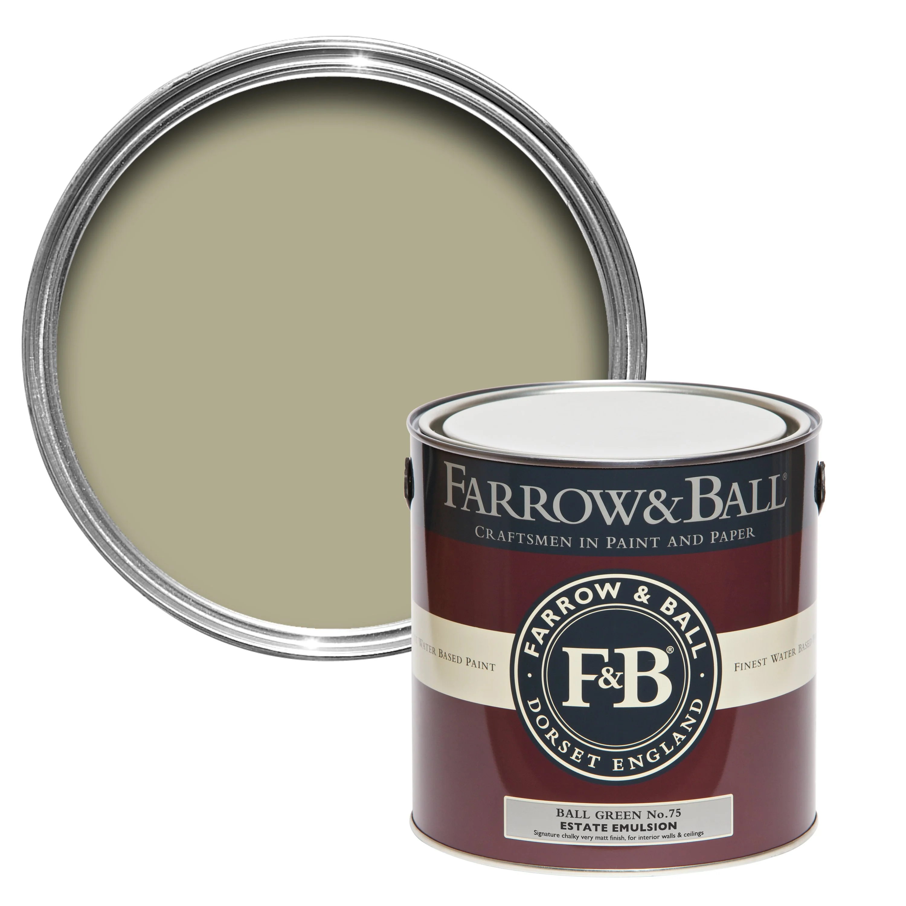 Farrow & Ball 2.5L Modern Emulsion Ball Green No.75