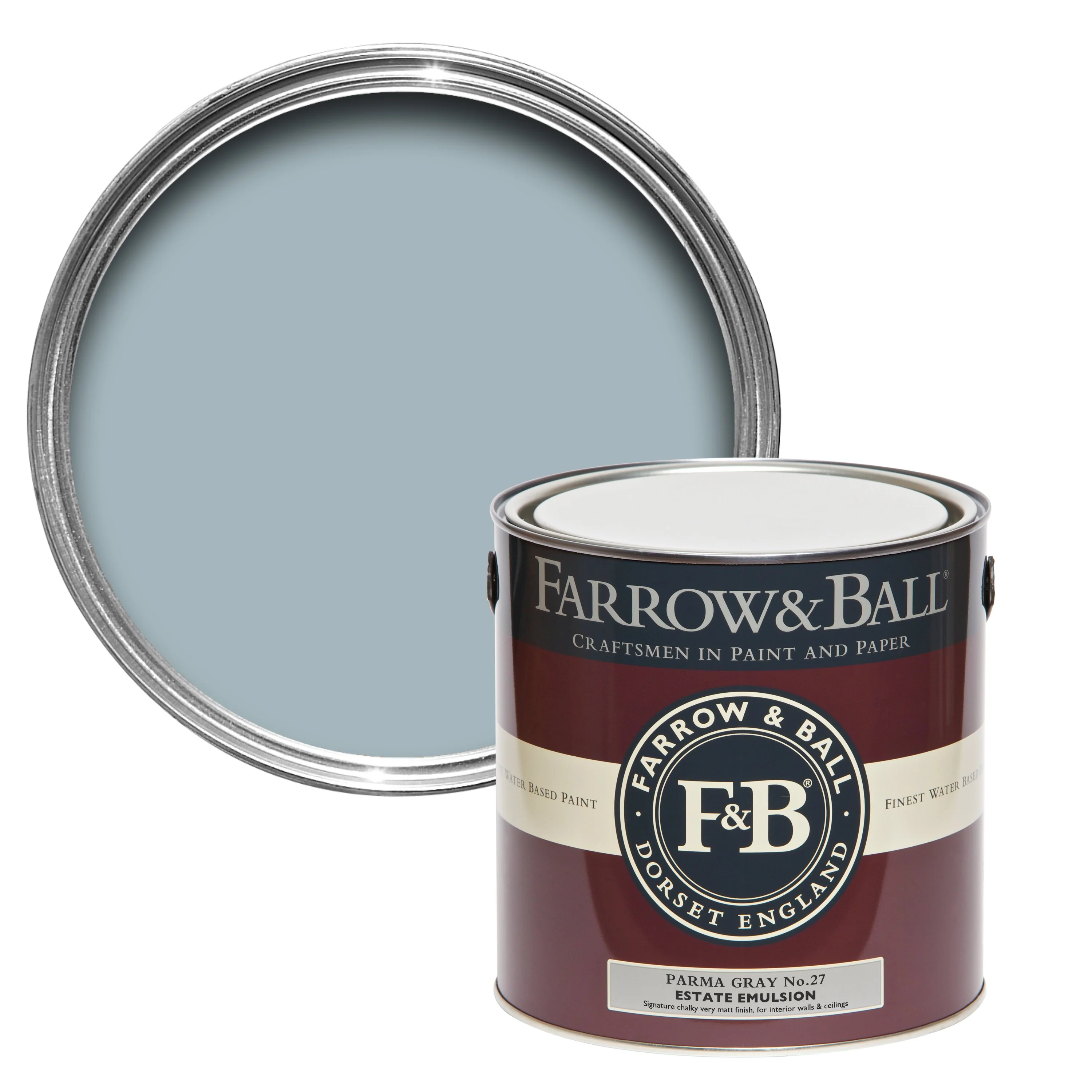 Farrow & Ball 2.5L Modern Emulsion Parma Gray No.27