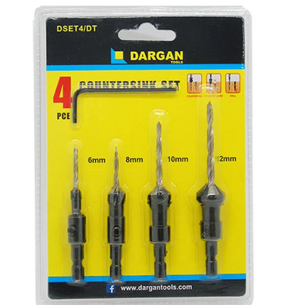 4 Piece Countersink Set