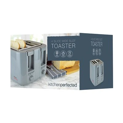 KitchenPerfected 4 Slice extra-wide slot Toaster - Anthracite Grey - Image 2