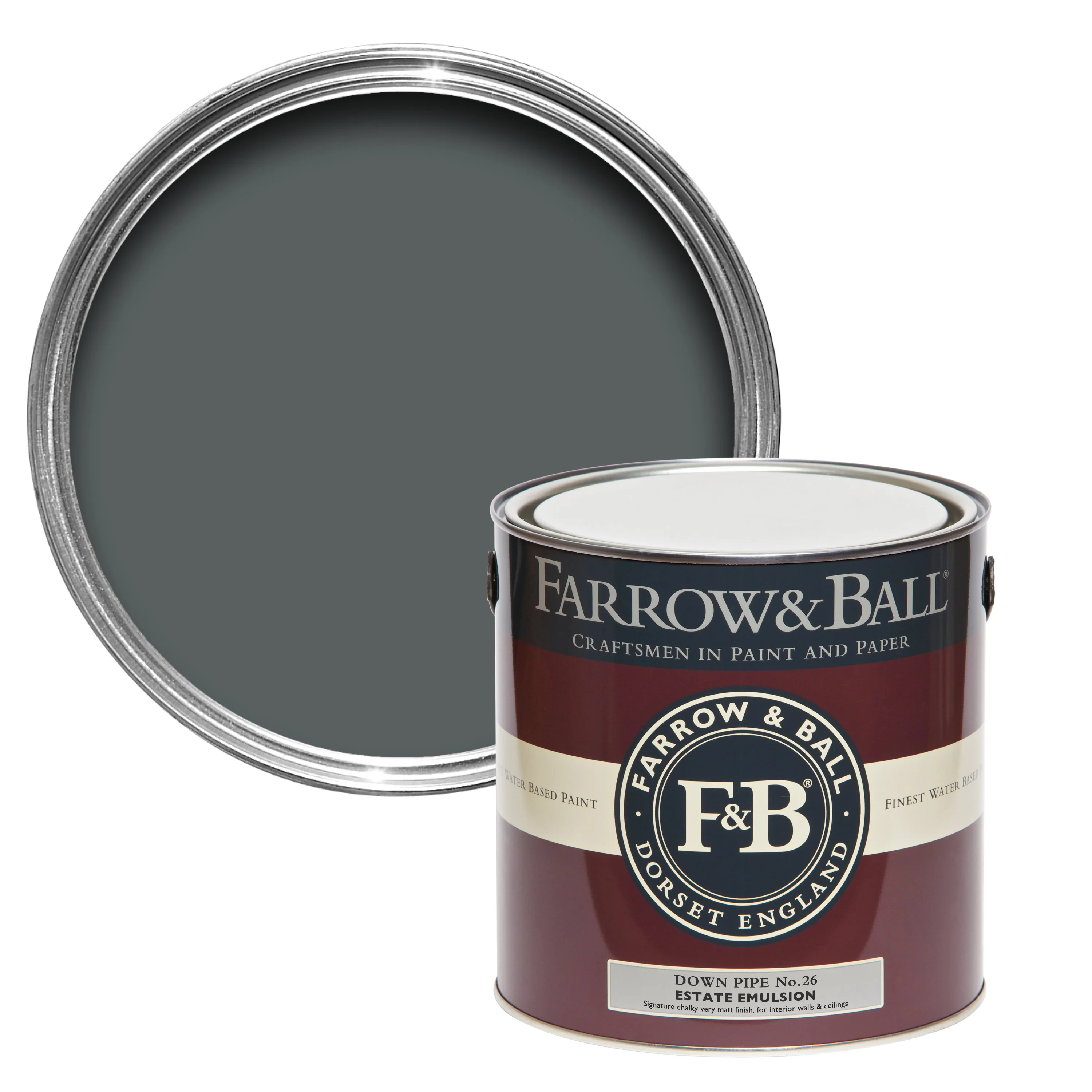 Farrow & Ball 5L Estate Emulsion Down Pipe No.26