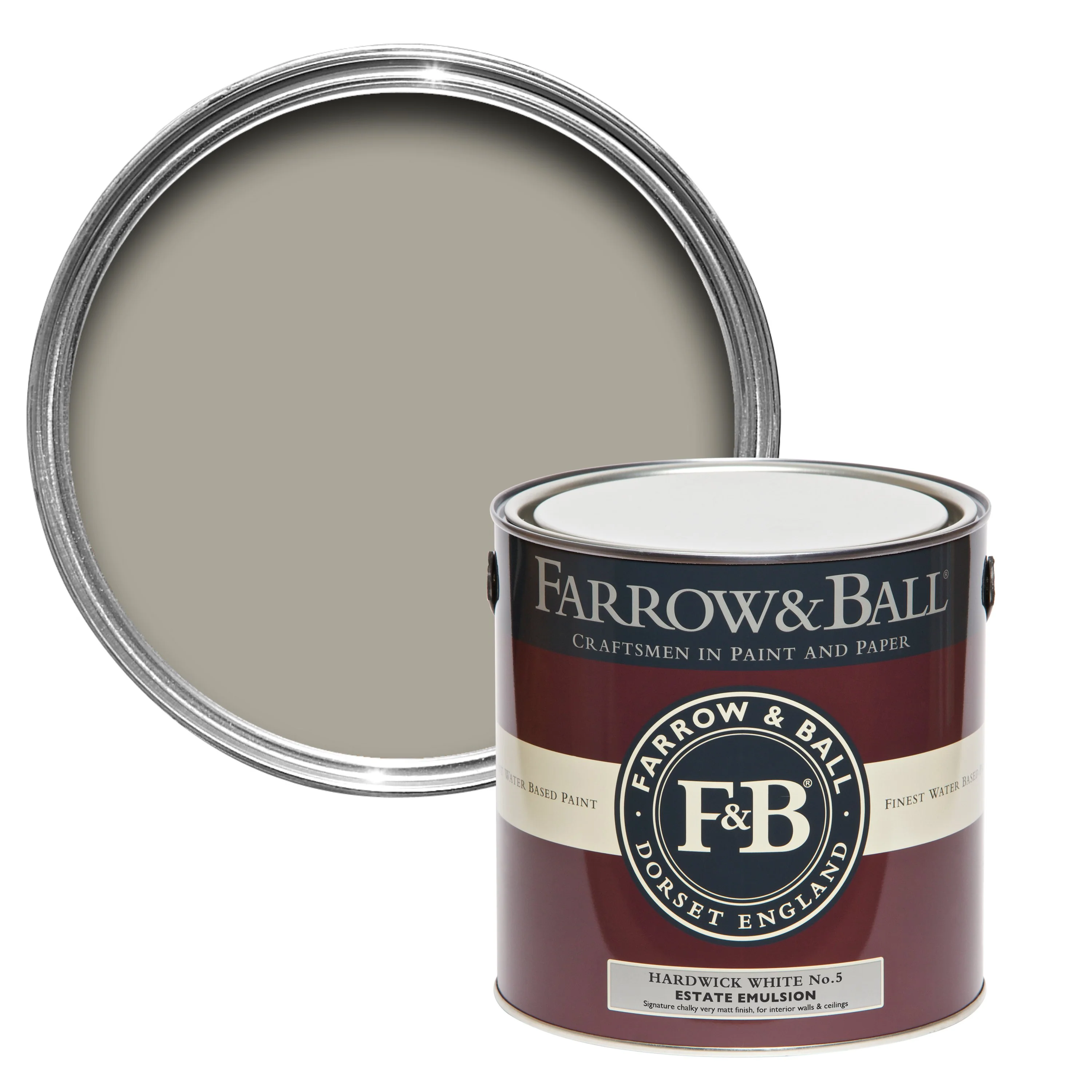 Farrow & Ball 5L Estate Emulsion Hardwick White No.5