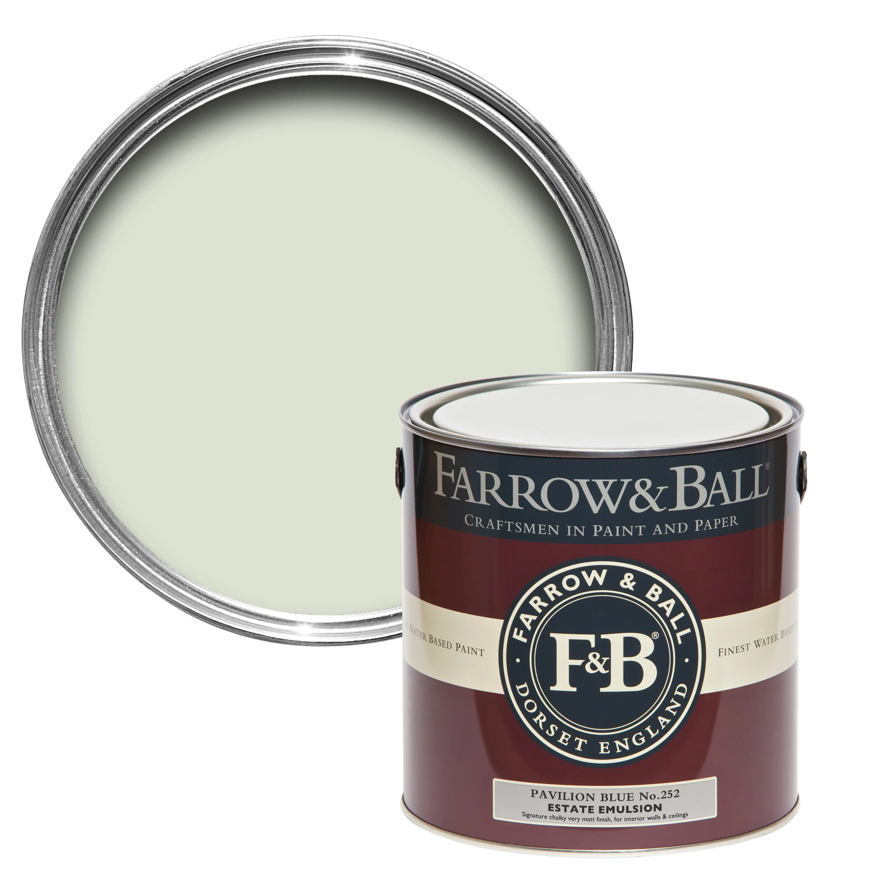 Farrow & Ball 5L Exterior Masonry Pavilion Blue No.252