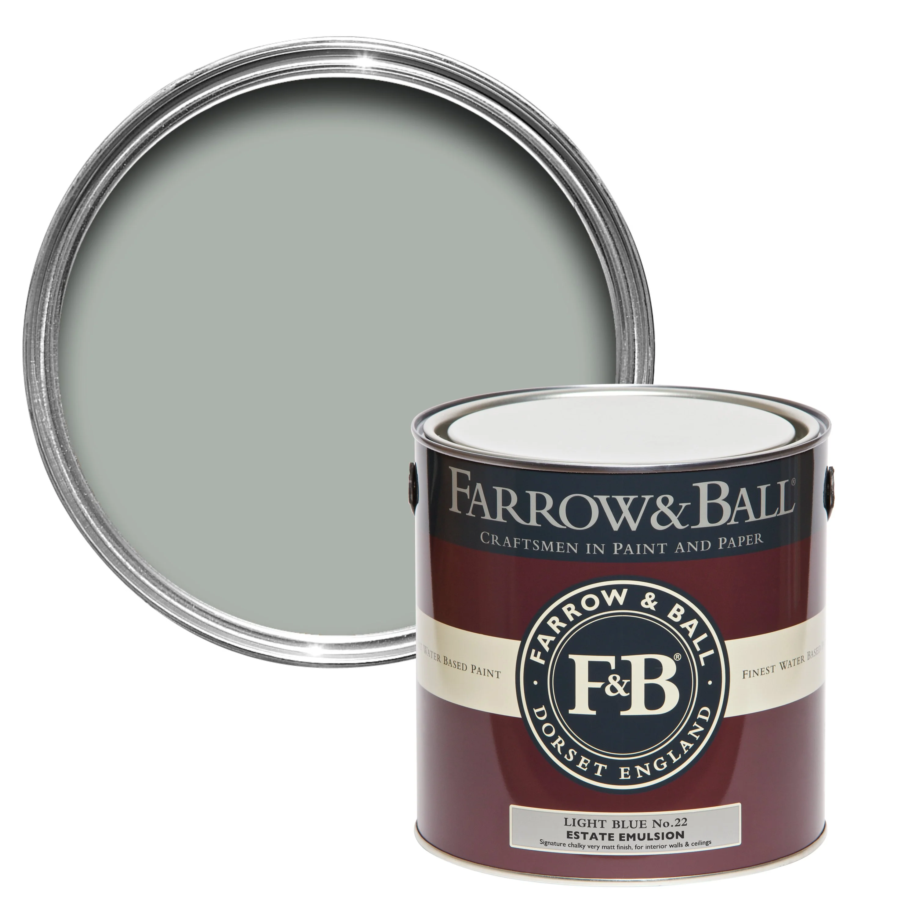 Farrow & Ball 5L Modern Eggshell Light Blue No.22