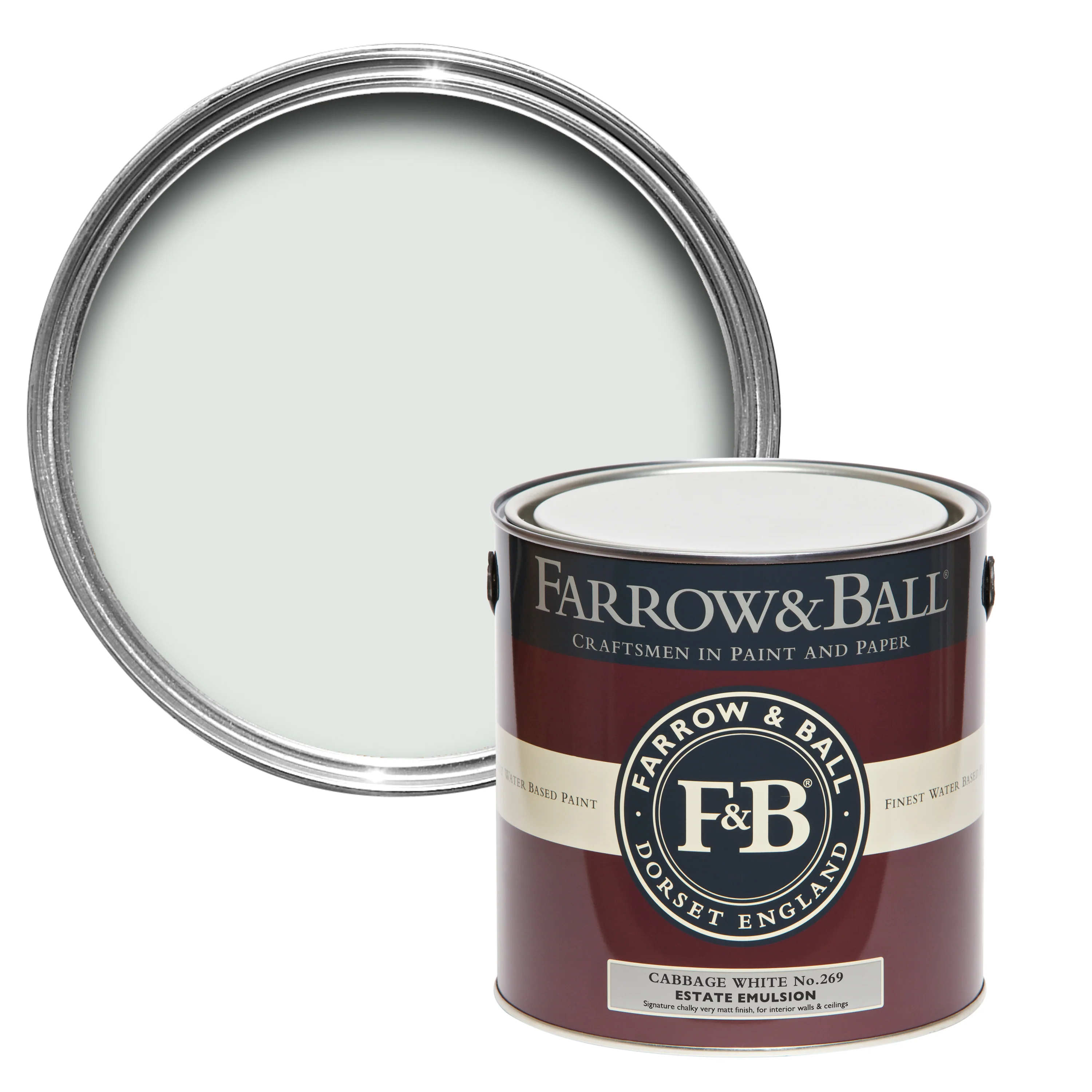 Farrow & Ball 5L Modern Emulsion Cabbage White No.269