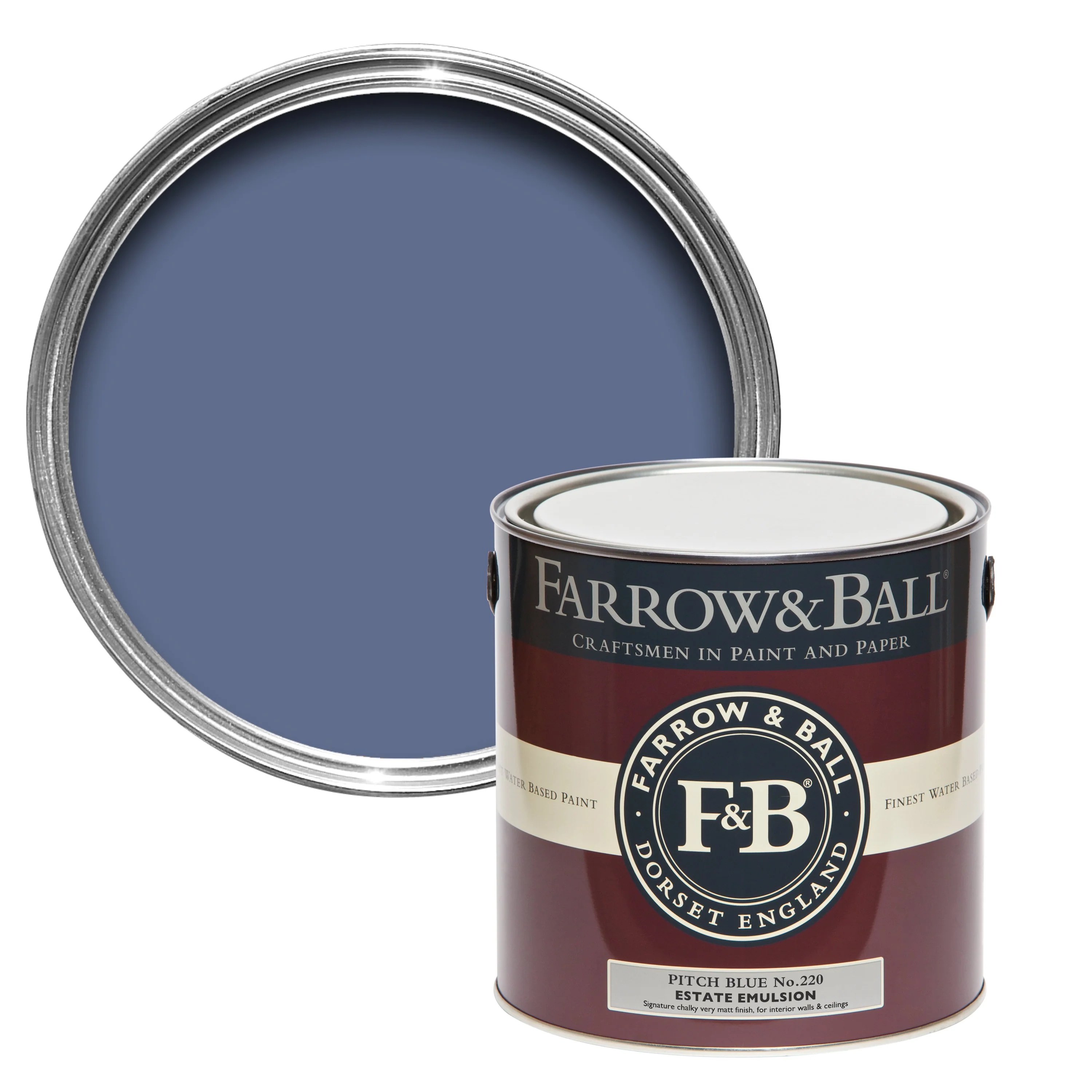 Farrow & Ball 5L Modern Emulsion Pitch Blue No.220