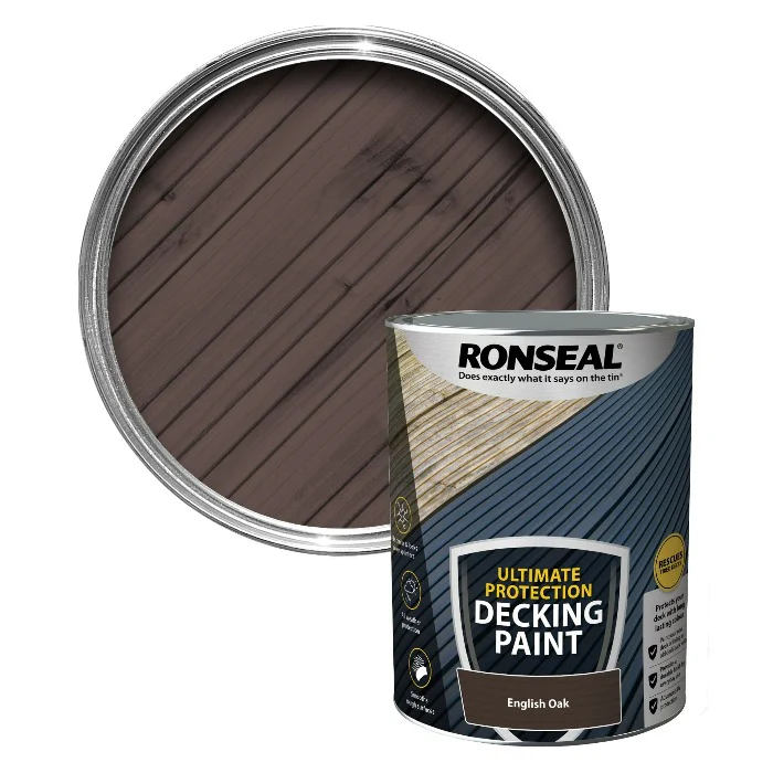 5L Ronseal Ultimate Protection Decking Paint - English Oak