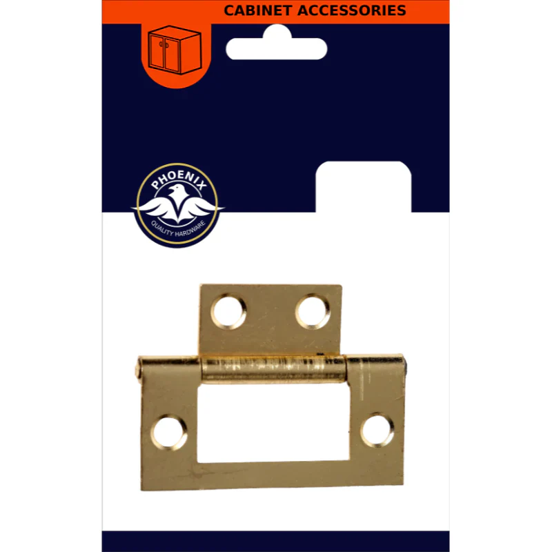 60mm Brass Flush Hinge - 2 Pieces