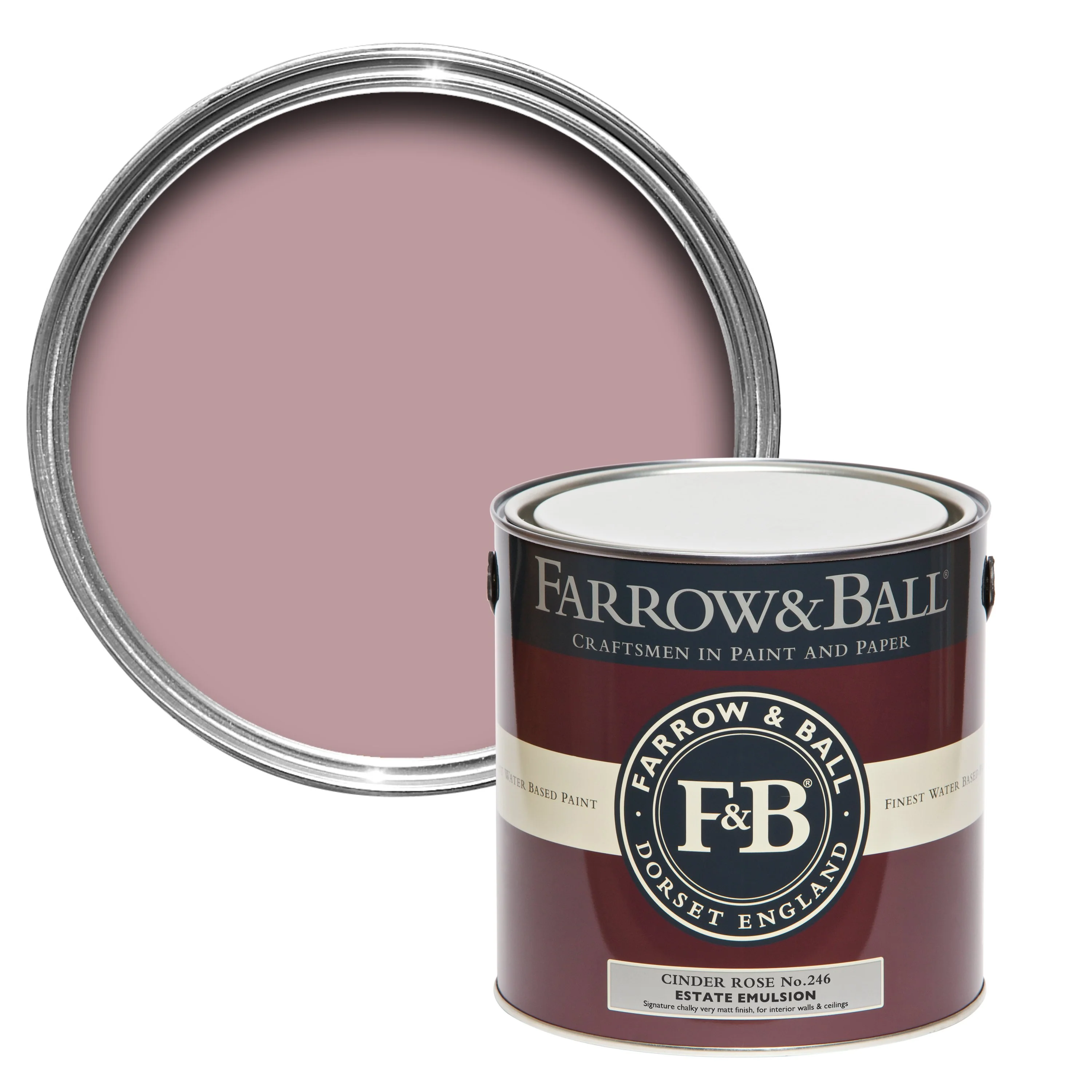 Farrow & Ball 750ml Estate Eggshell Cinder Rose No.246