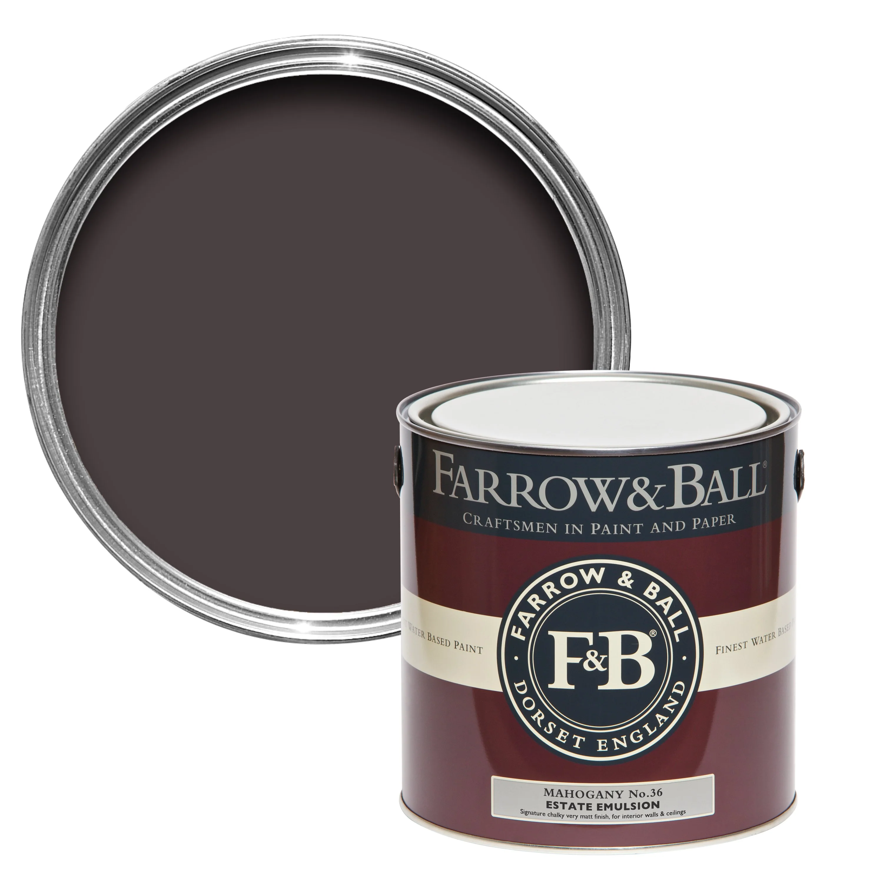 Farrow & Ball 750ml Estate Eggshell Mahogany No.36