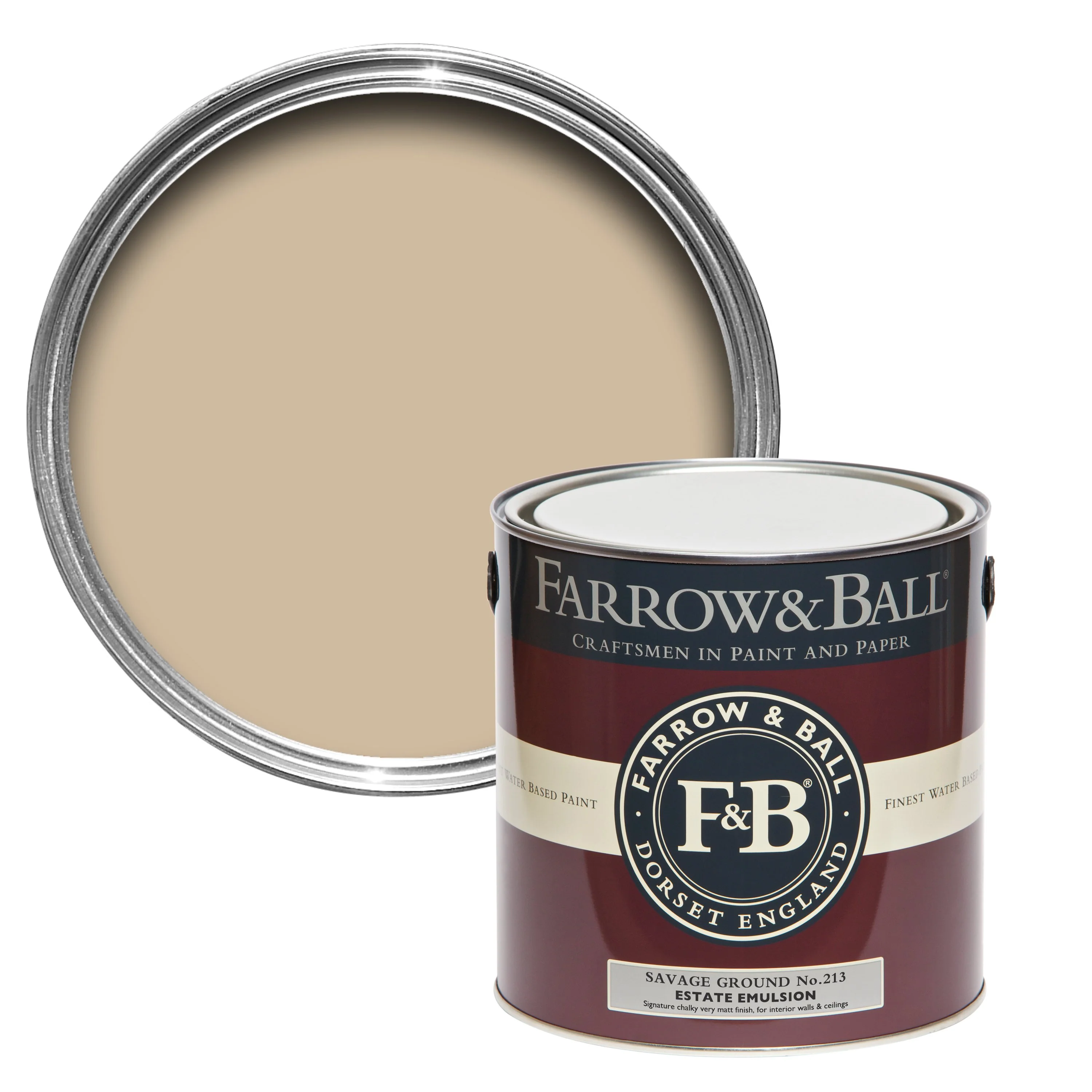 Farrow & Ball 750ml Exterior Eggshell Savage Ground No.213