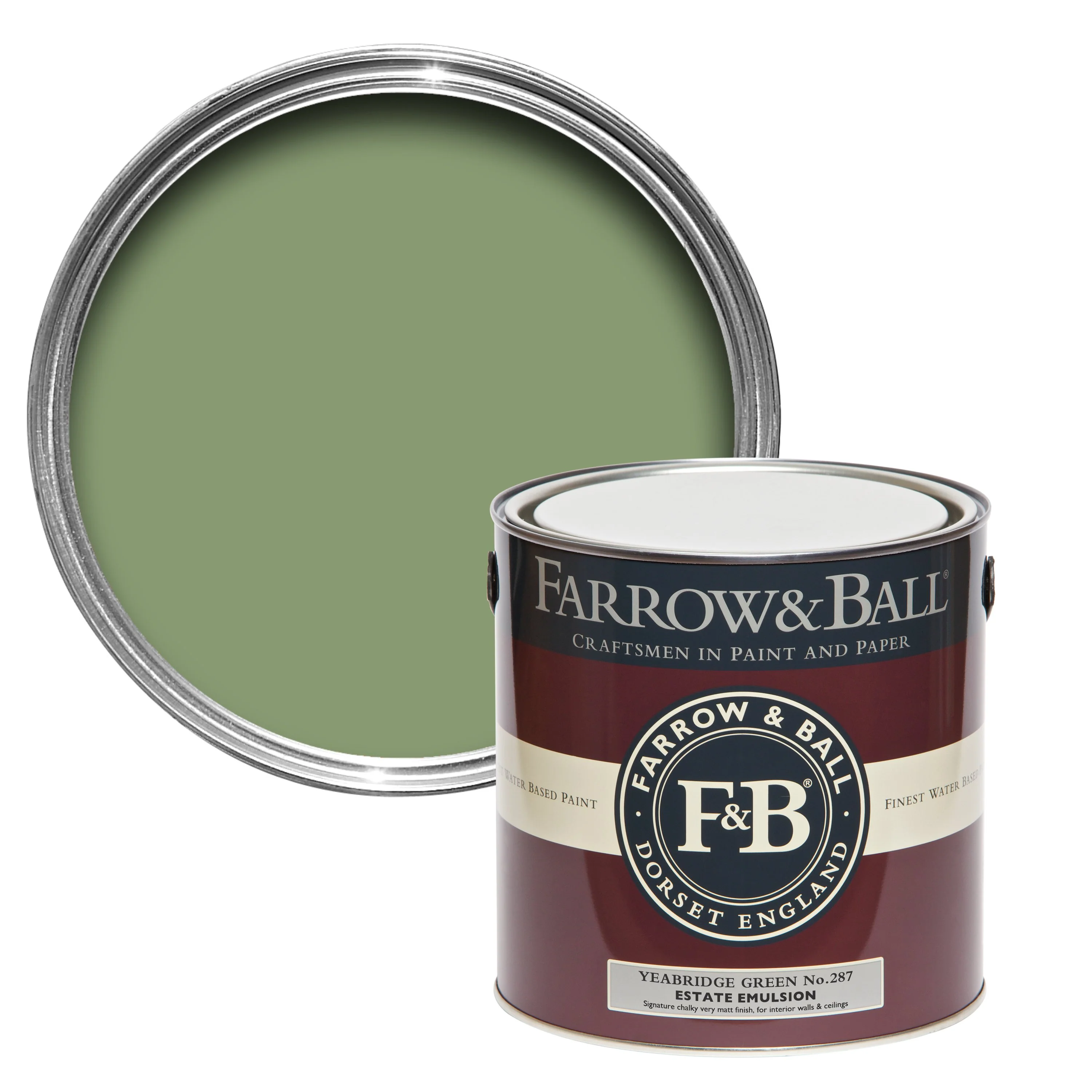 Farrow & Ball 750ml Exterior Eggshell Yeabridge Green No.287