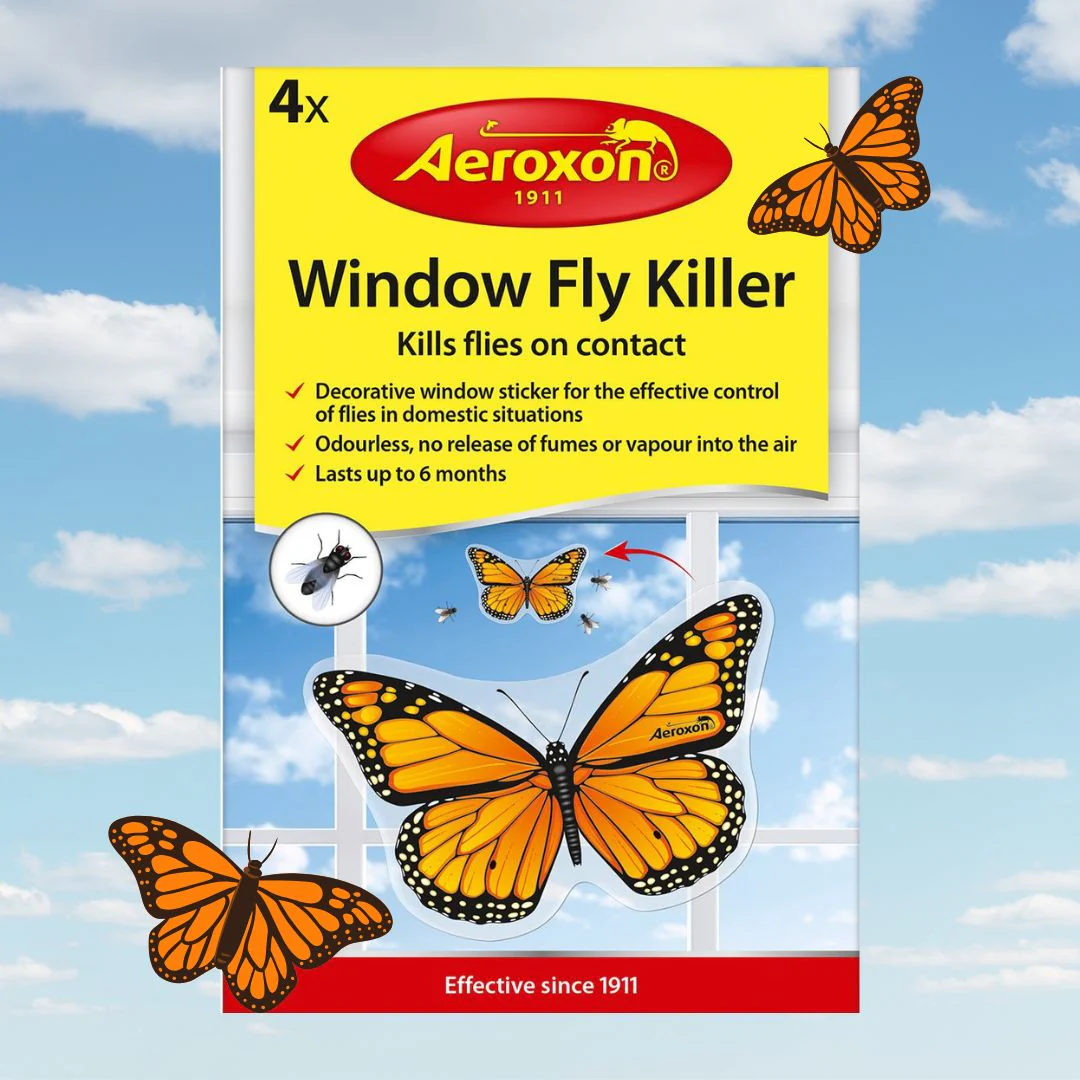 Aeroxon Window Fly Killer Stickers