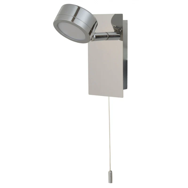 Aqua 1 Light Bathroom Wall Light Polished Chrome - Image 2