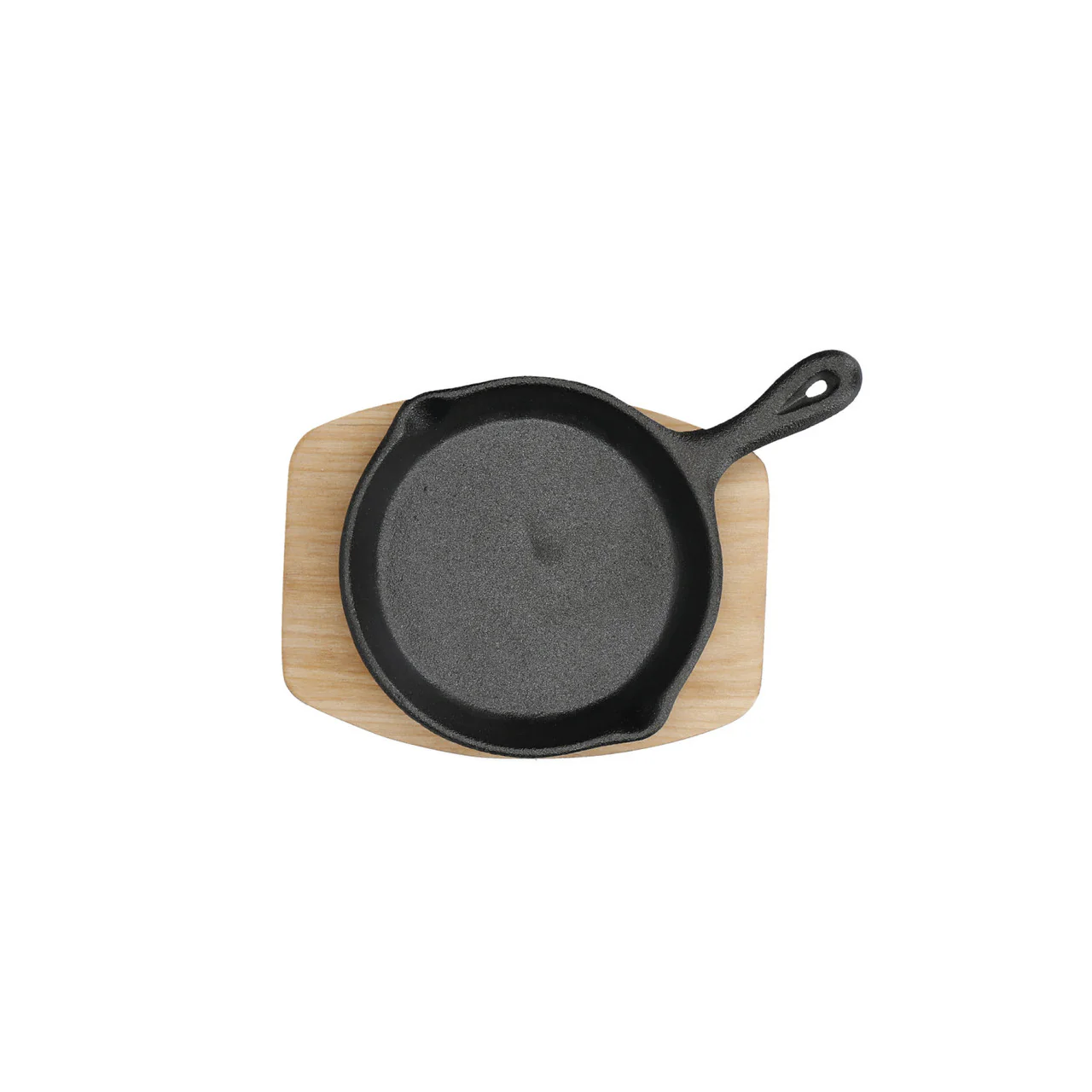 Artesà Cast Iron Mini Fry Pan with Board 11cm - Image 2