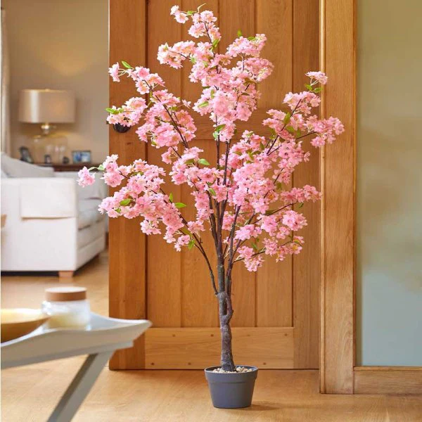 Artificial Pink Cherry Tree 140cm - Image 2