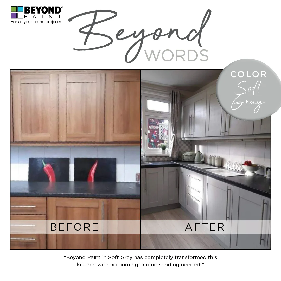 Ash Soft Gray Beyond Paint All In One Furniture Paint - Image 8