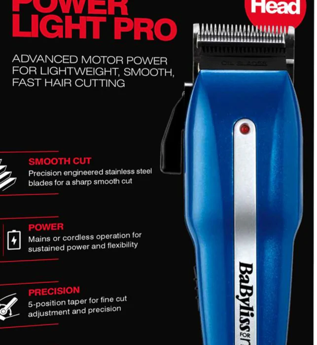 BaByliss Men Power Light Pro 15 Piece Clipper Set - Image 5