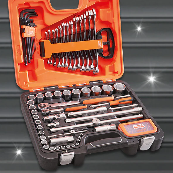 Bahco 95 Piece 1/4" & 1/2" Square Drive Socket & Mechanics Set - Image 2