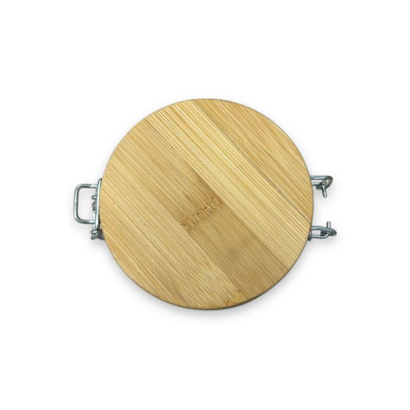 Bamboo Glass Storage Jar 14cm 0.7L - Image 3