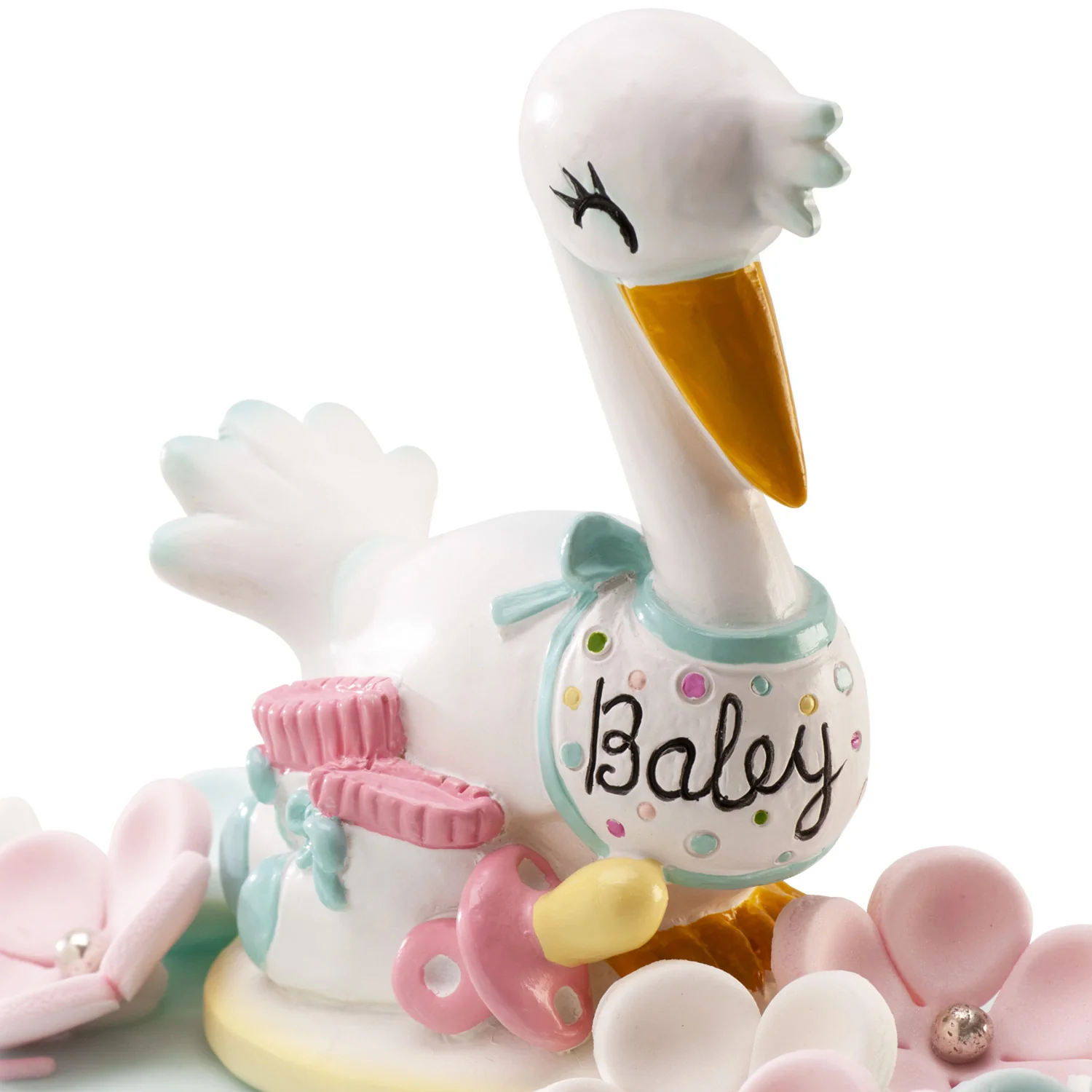 Baptism Baby Stork 10cm - Image 2