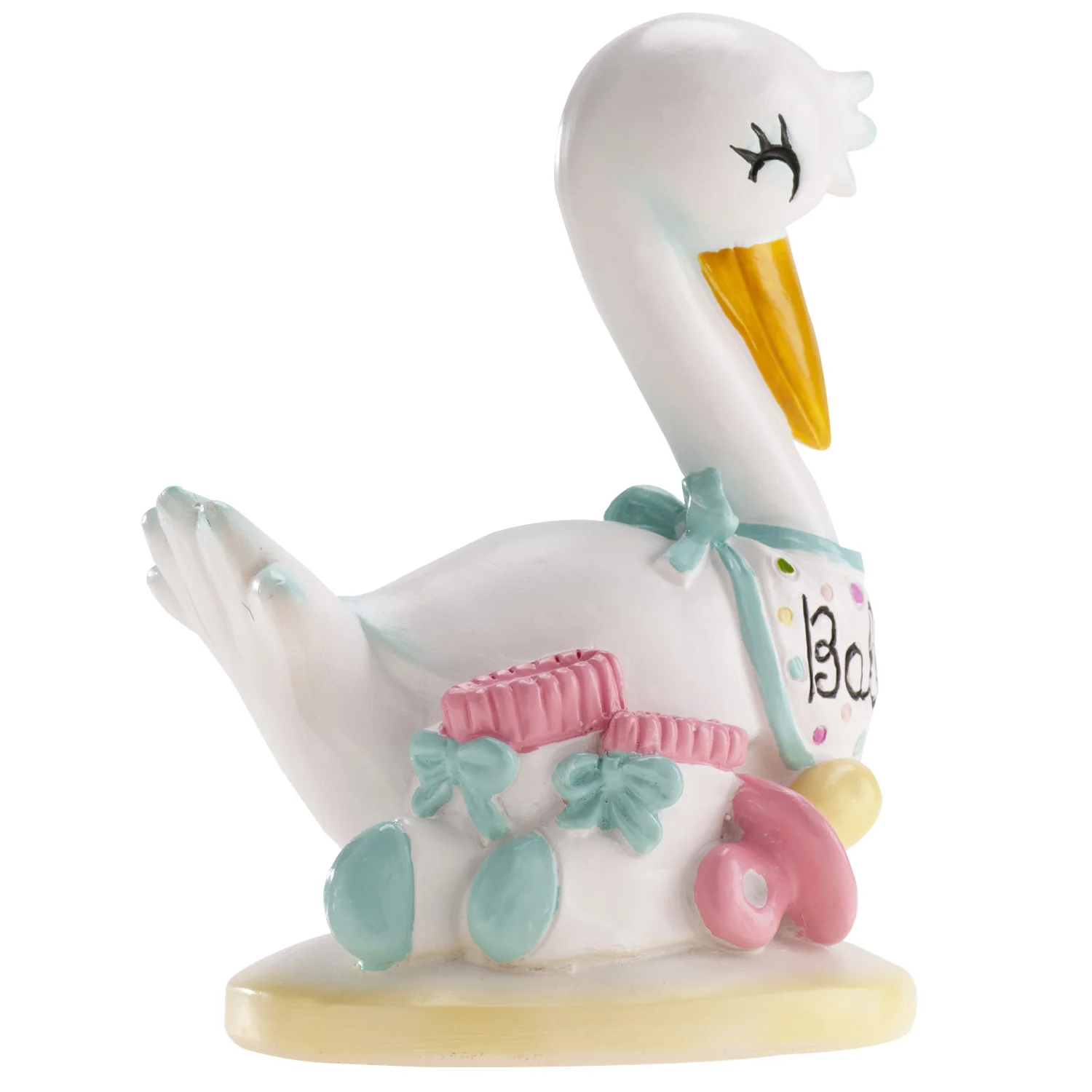 Baptism Baby Stork 10cm - Image 4