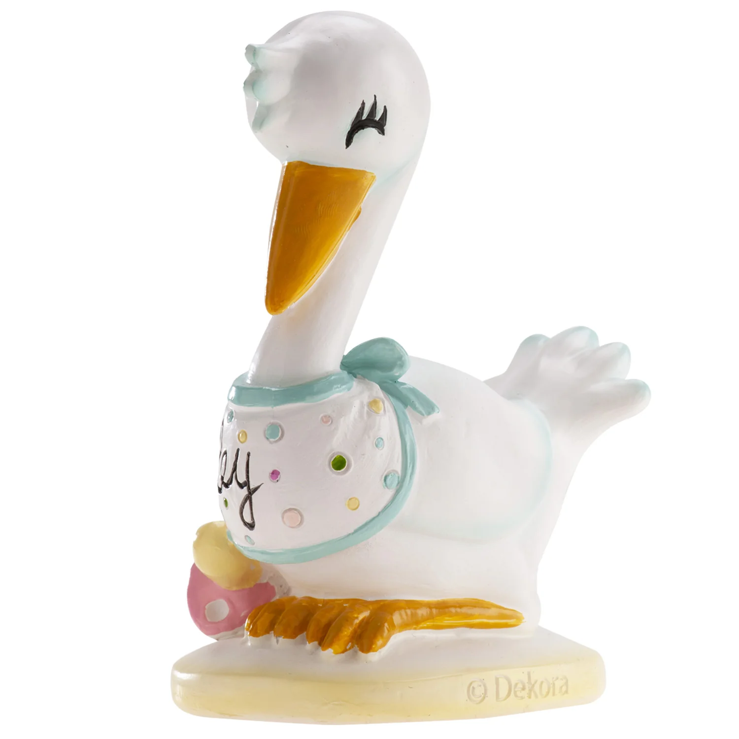 Baptism Baby Stork 10cm - Image 6