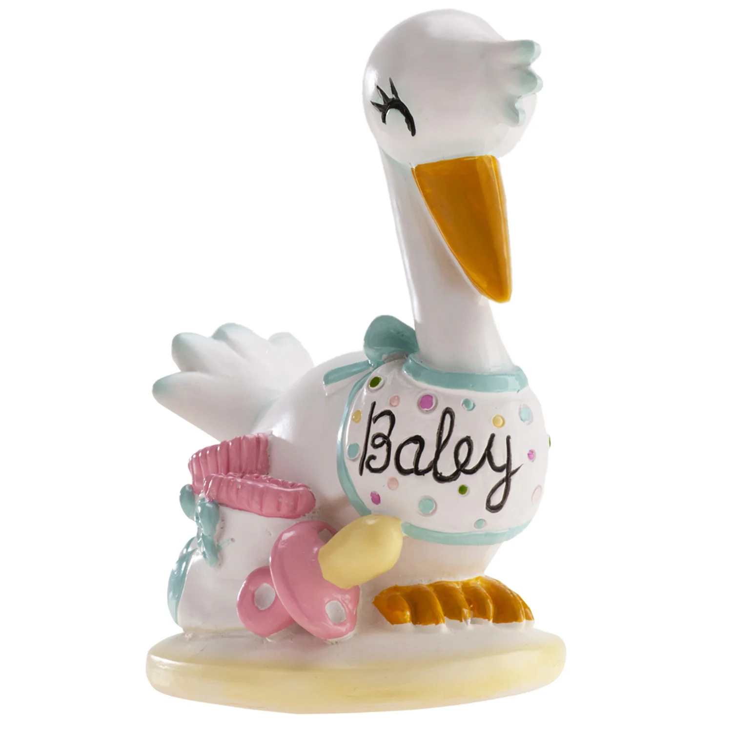 Baptism Baby Stork 10cm - Image 7
