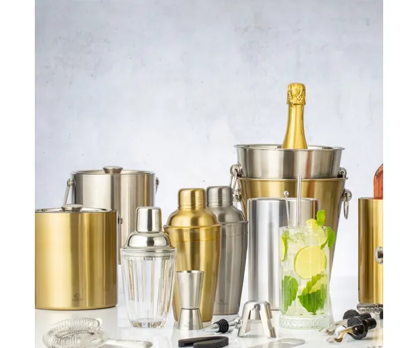 Barware 500ml Gold Cocktail Shaker Giftbox - Image 2