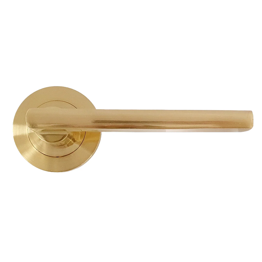 Basta Malmo Door Handle Lever On Rose | Gold