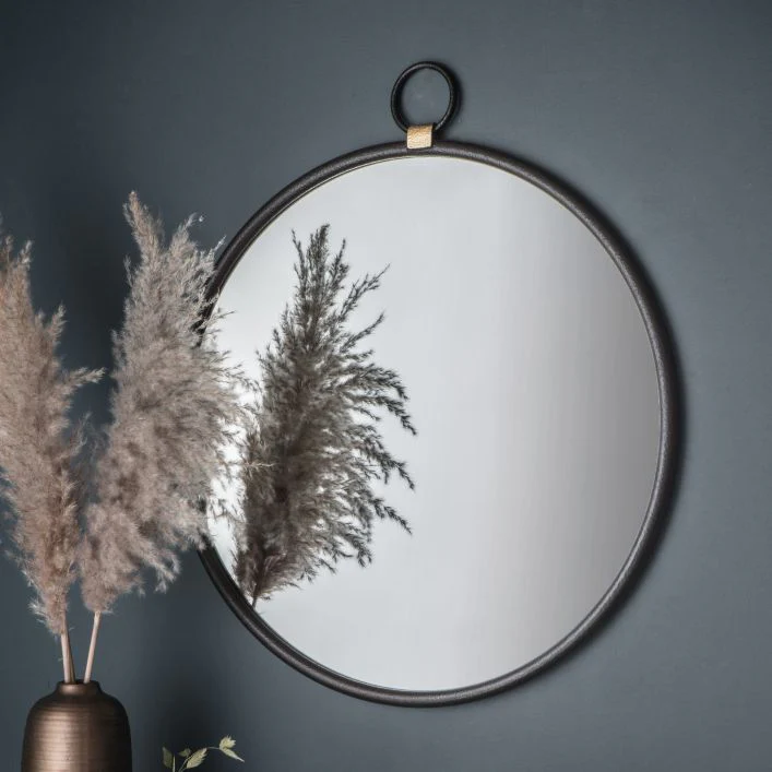 Bayswater Round Mirror - Black - Image 2