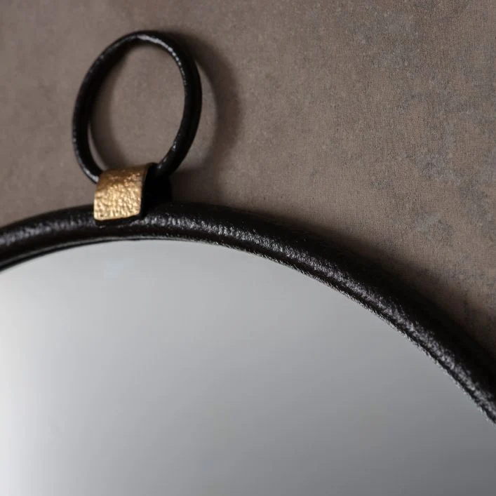 Bayswater Round Mirror - Black - Image 3